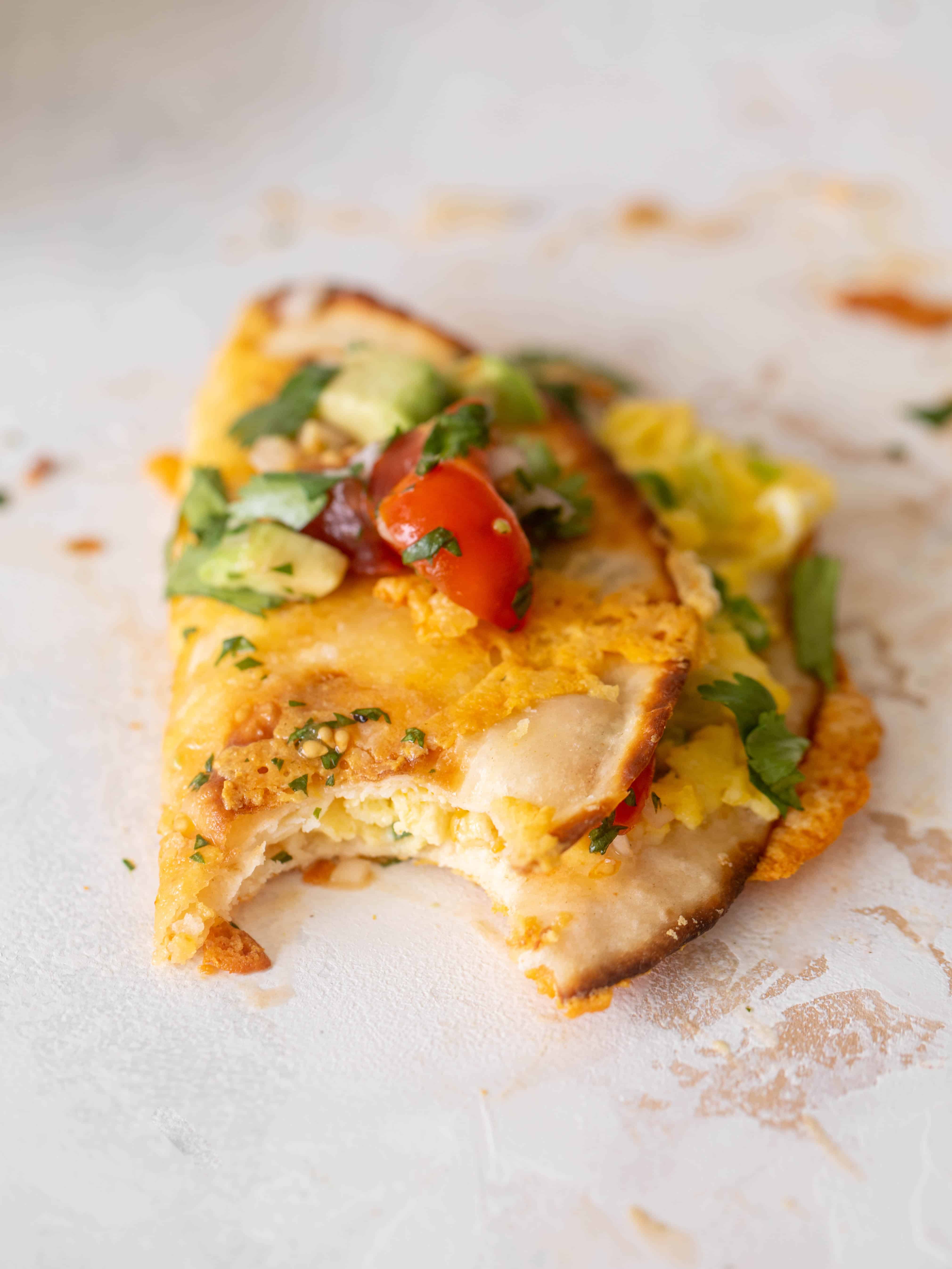 crispy cheesy breakfast tacos