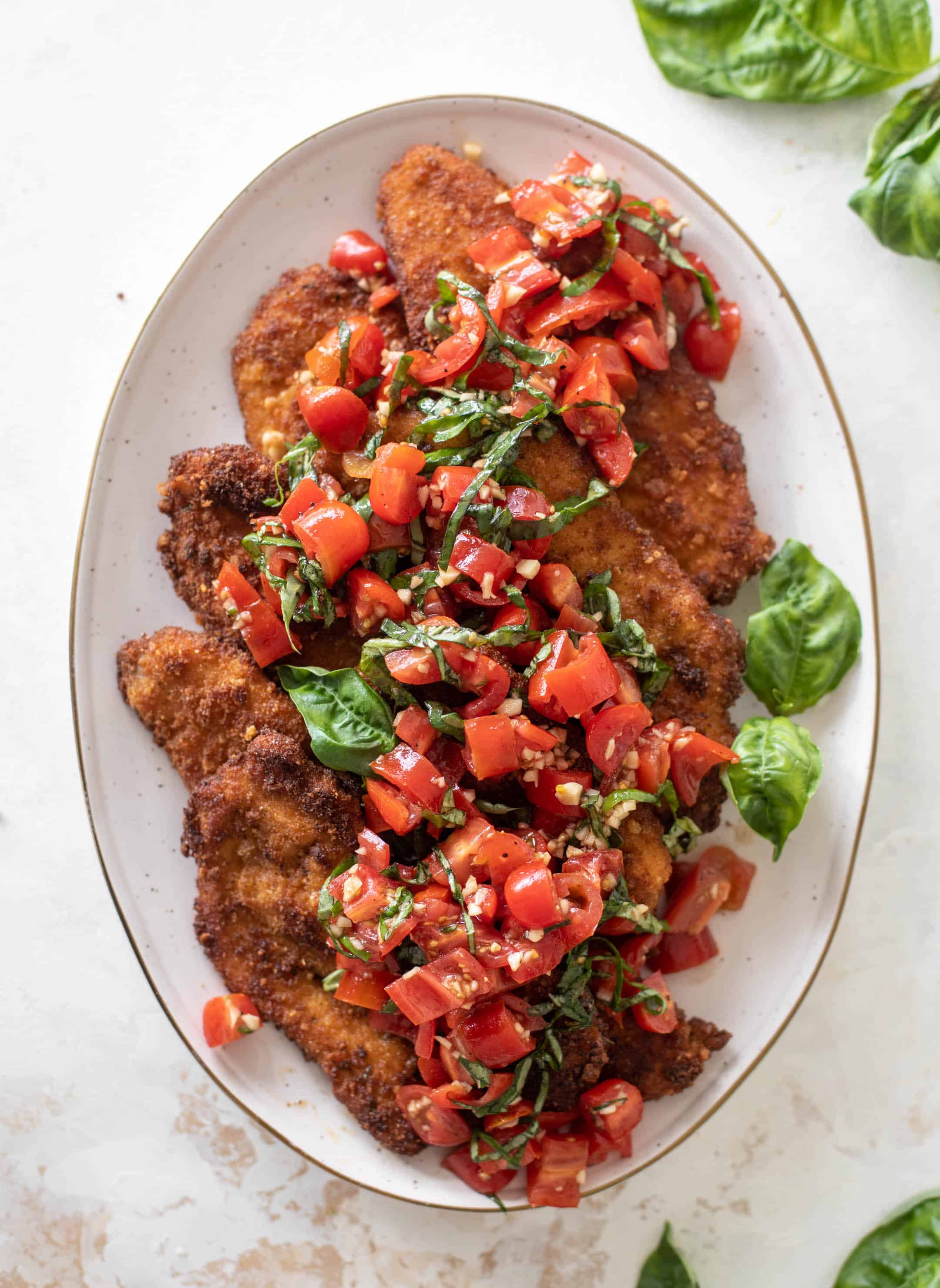 crispy bruschetta chicken