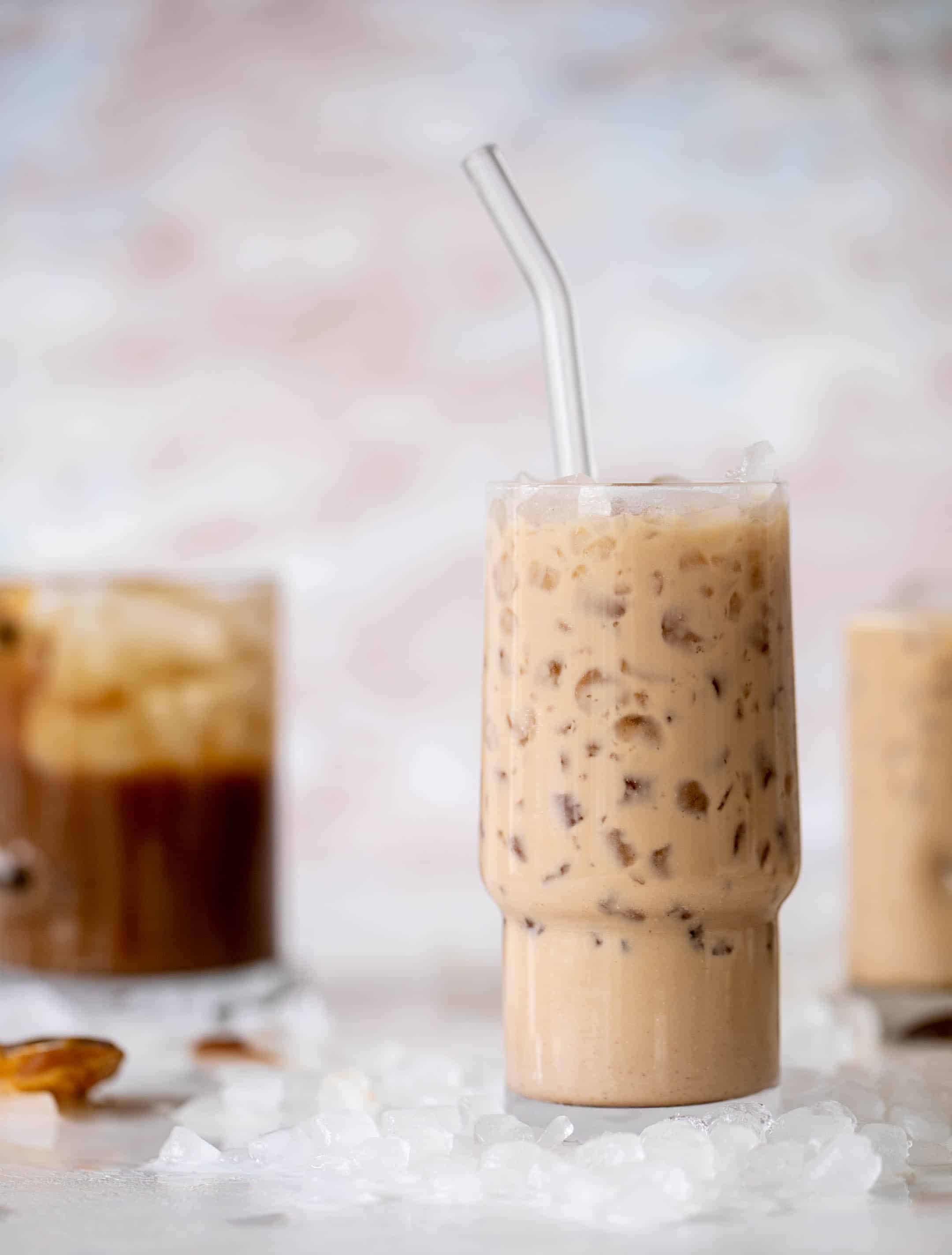 peanut butter iced lattes