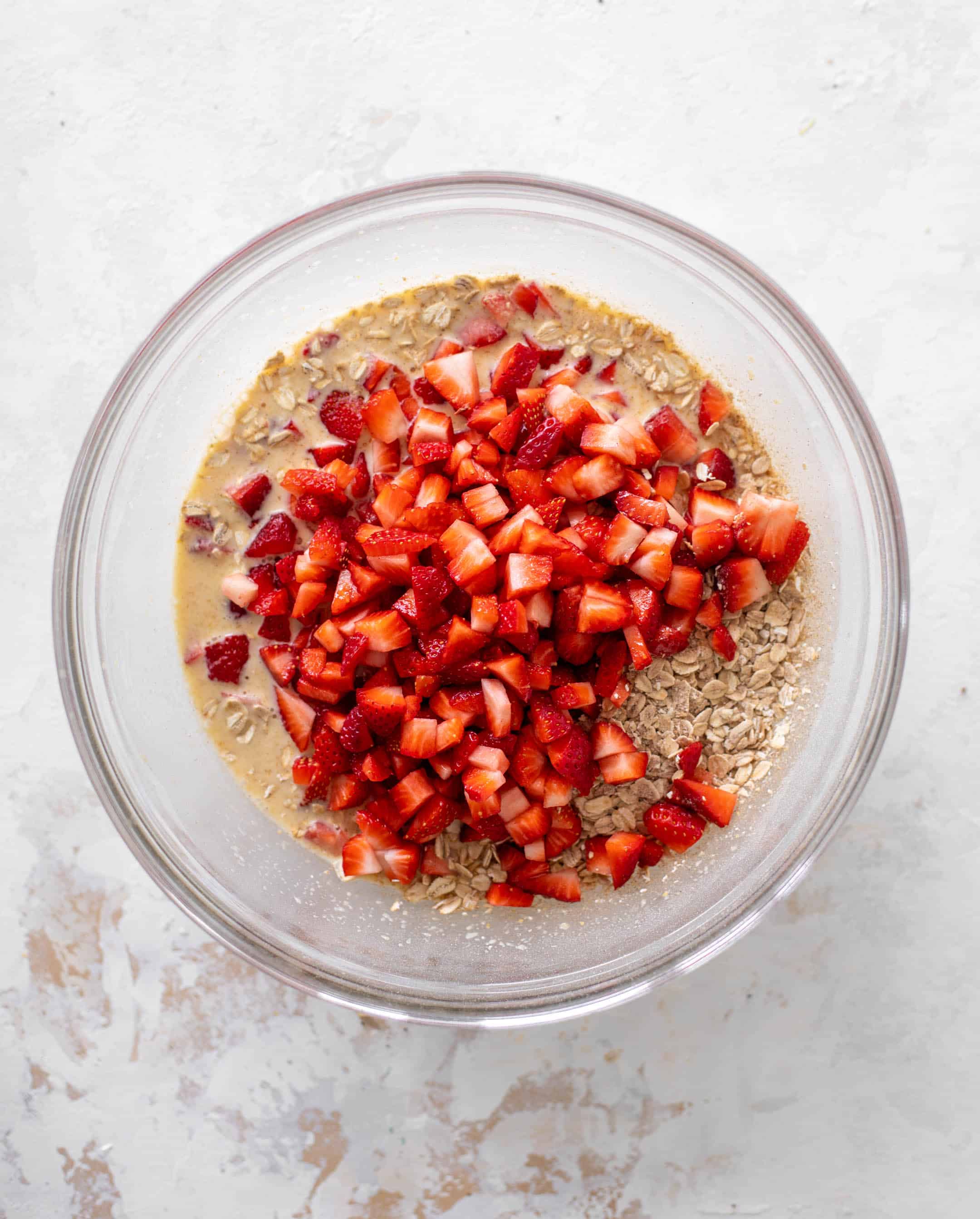 strawberries and cream oatmeal cups