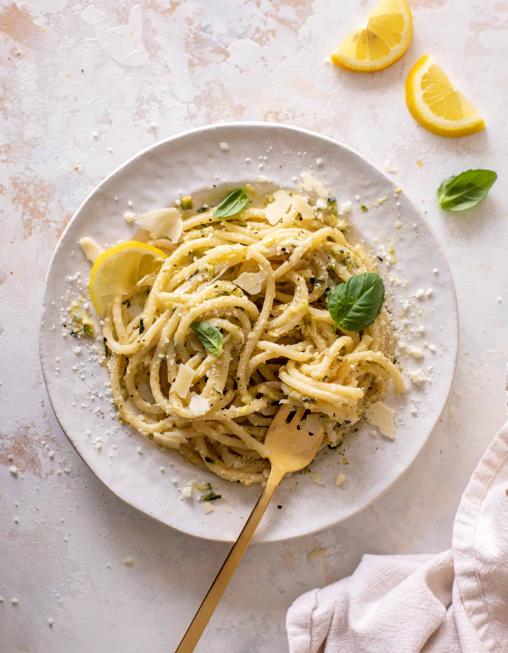 lemon zucchini pasta