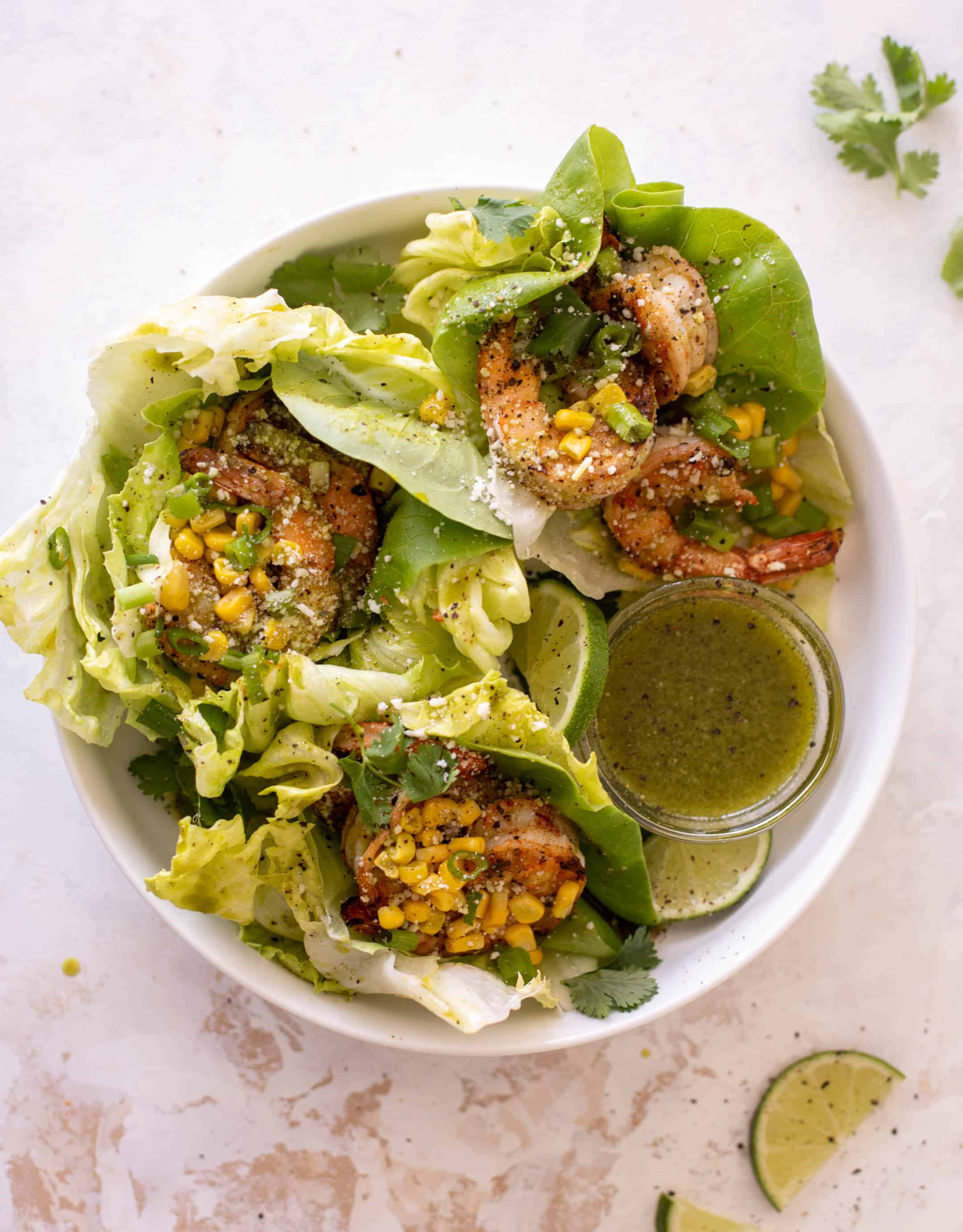 grilled shrimp lettuce wraps