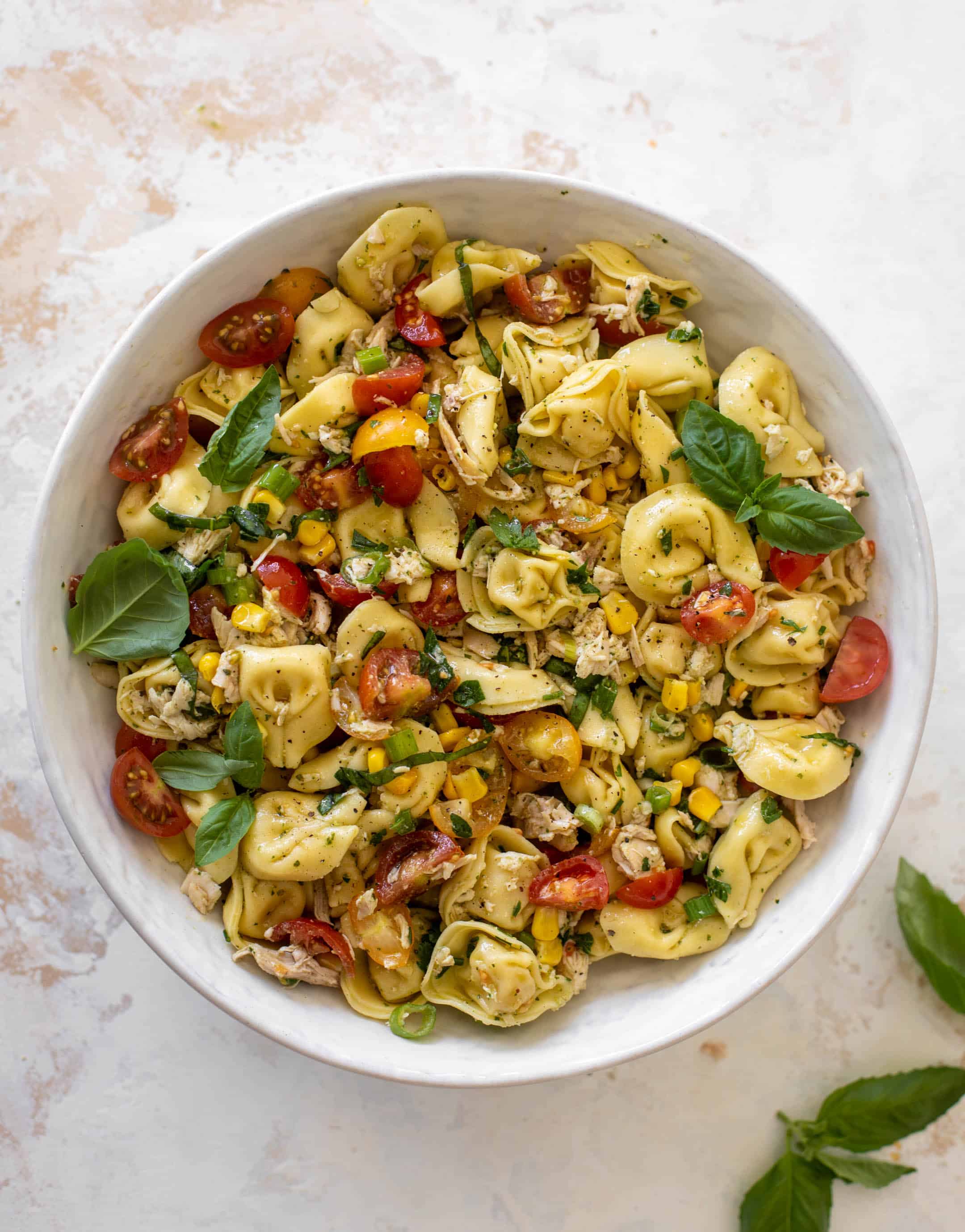 summer chicken tortellini pasta salad