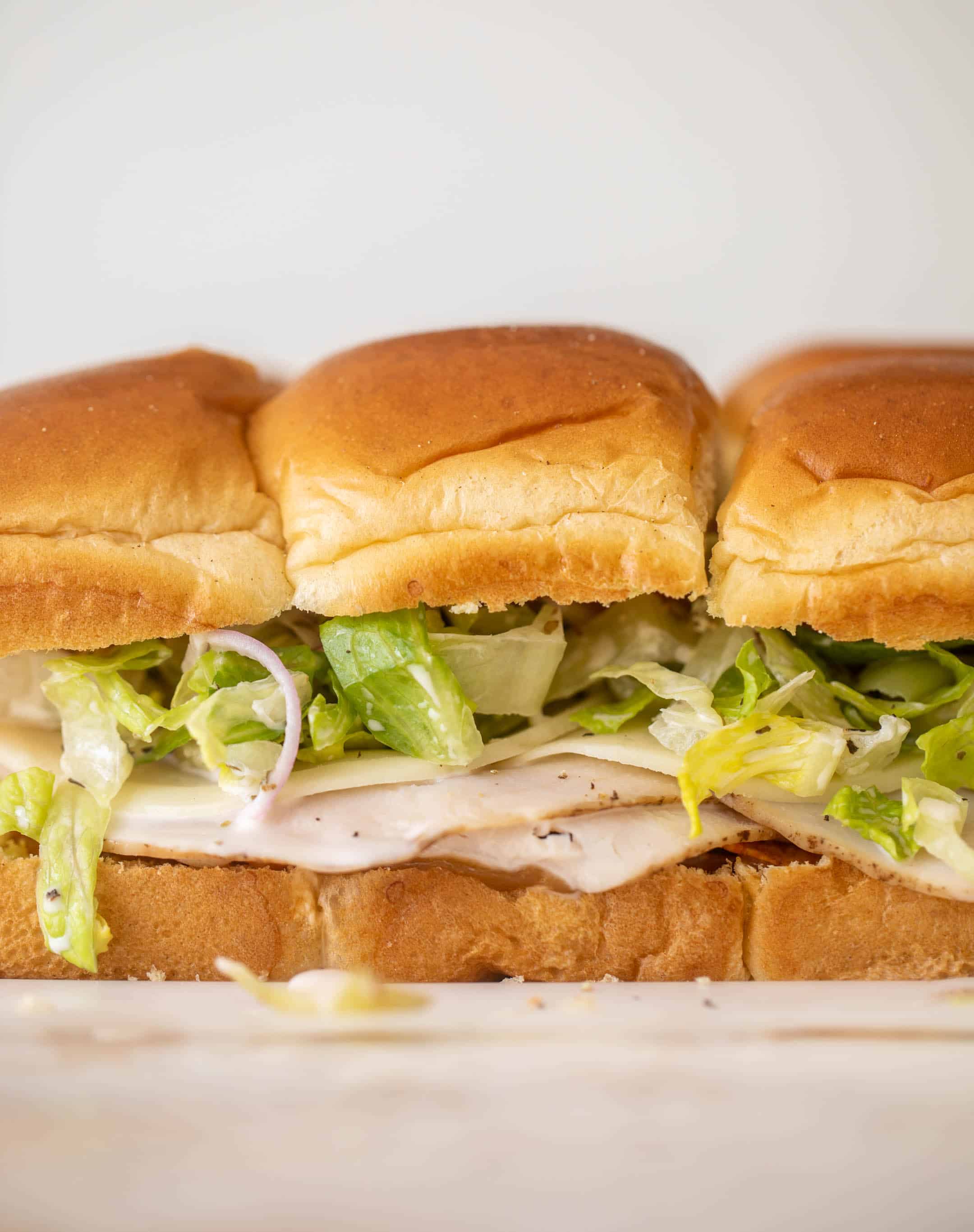 smoked turkey summer sliders