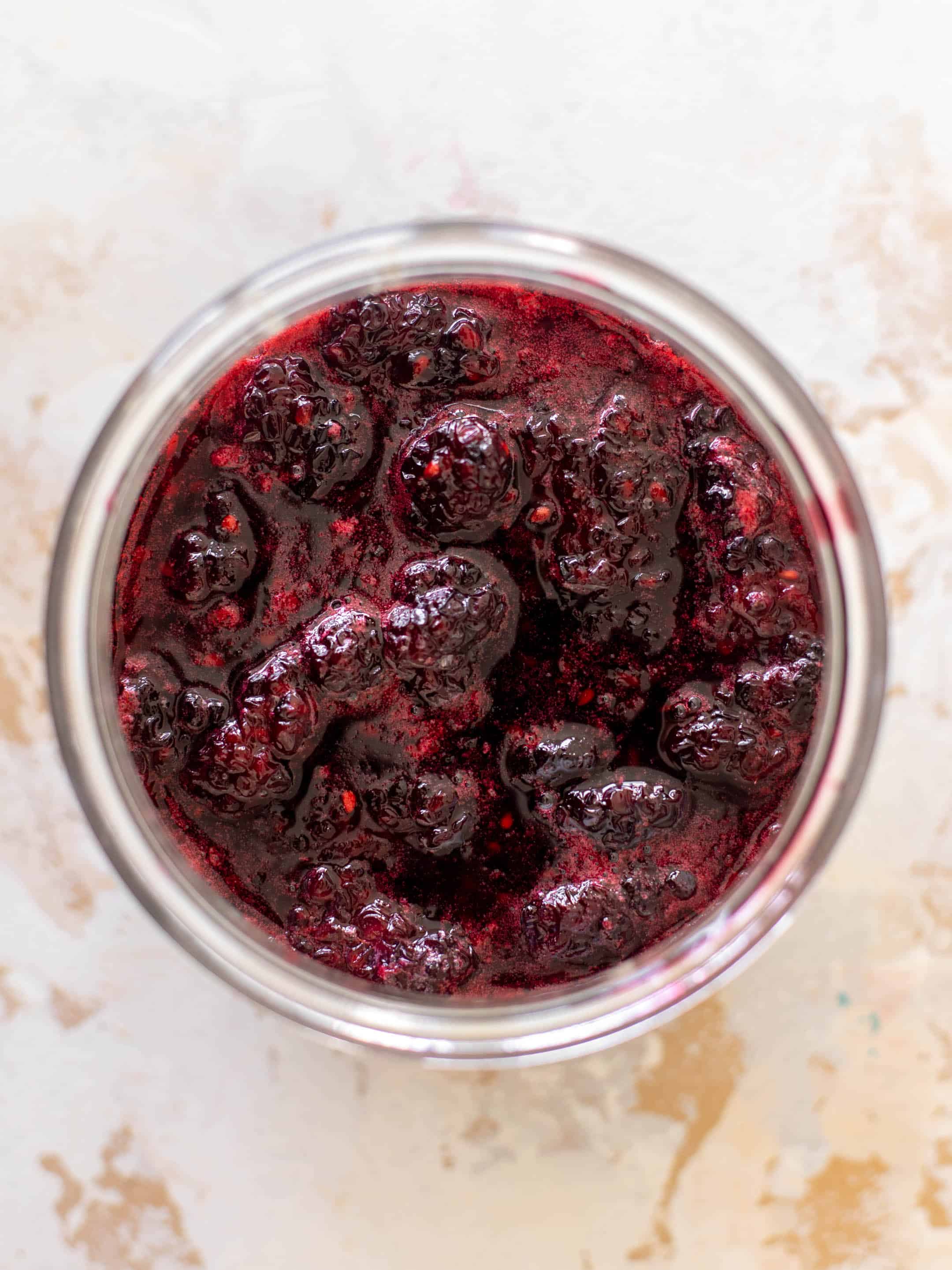 blackberry chip overnight oats