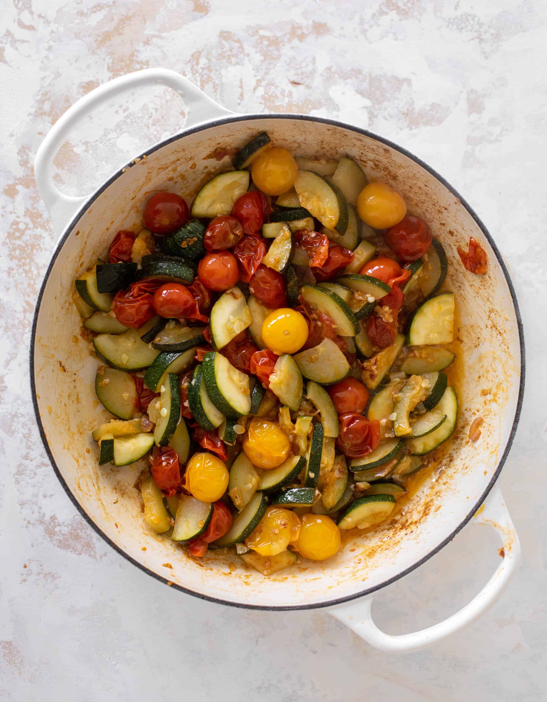 summer garden skillet gnocchi