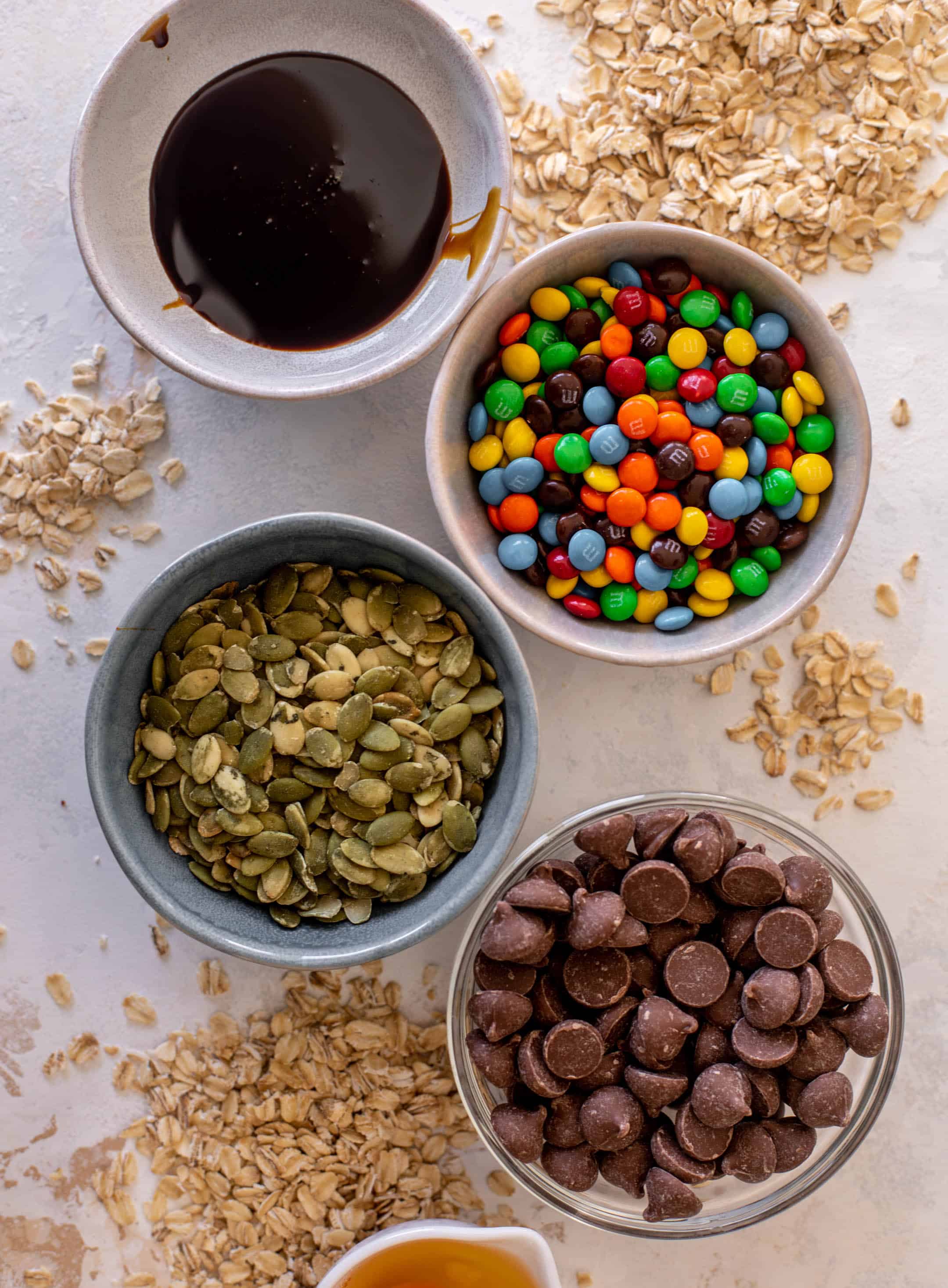 autumn monster cookie bars
