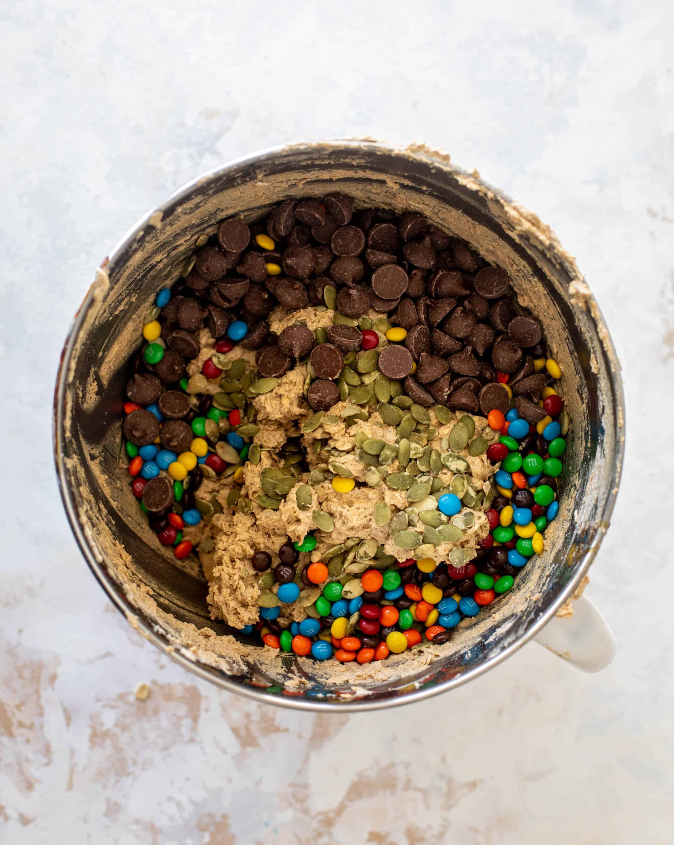 autumn monster cookie bars