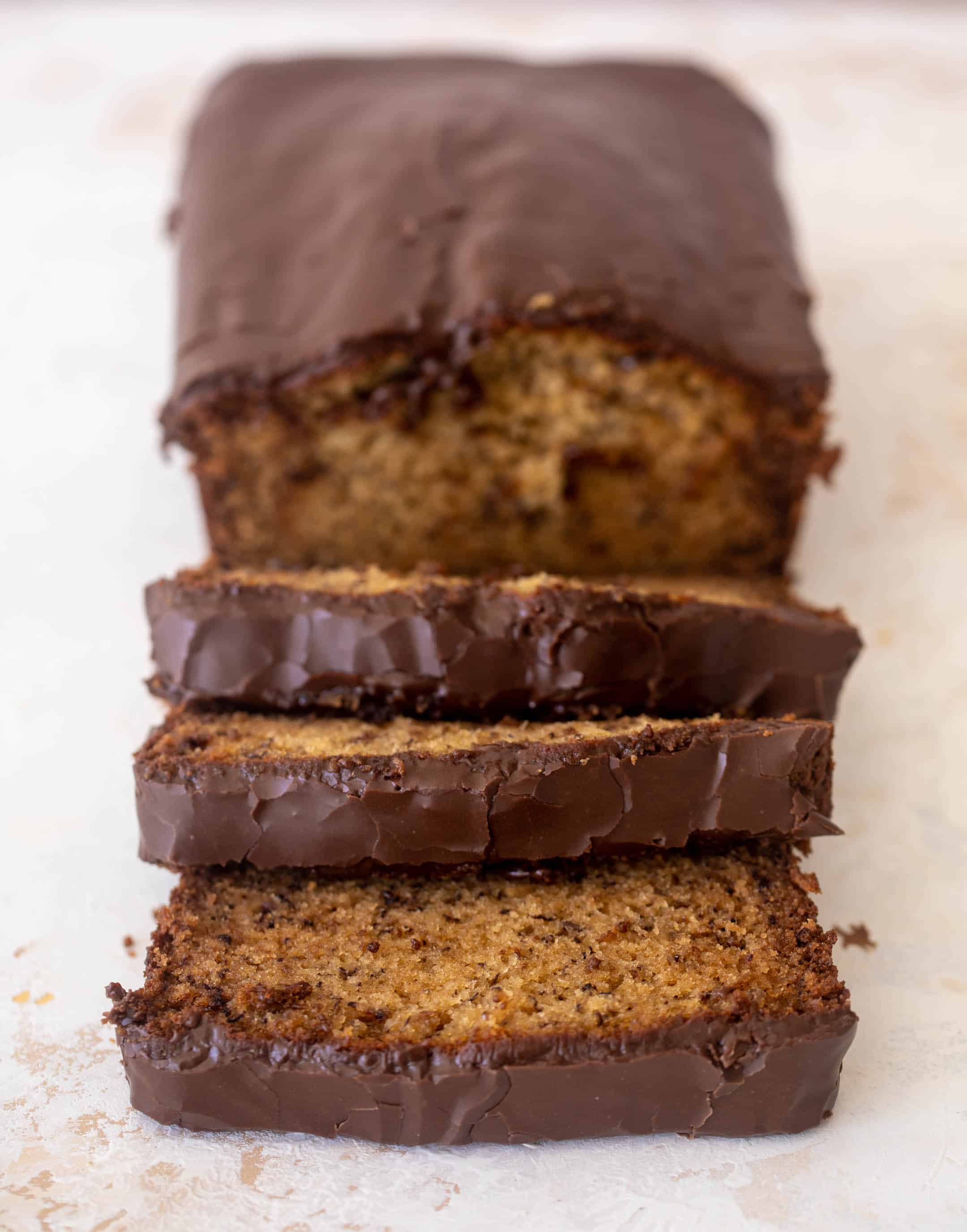 chocolate glazed banana bread
