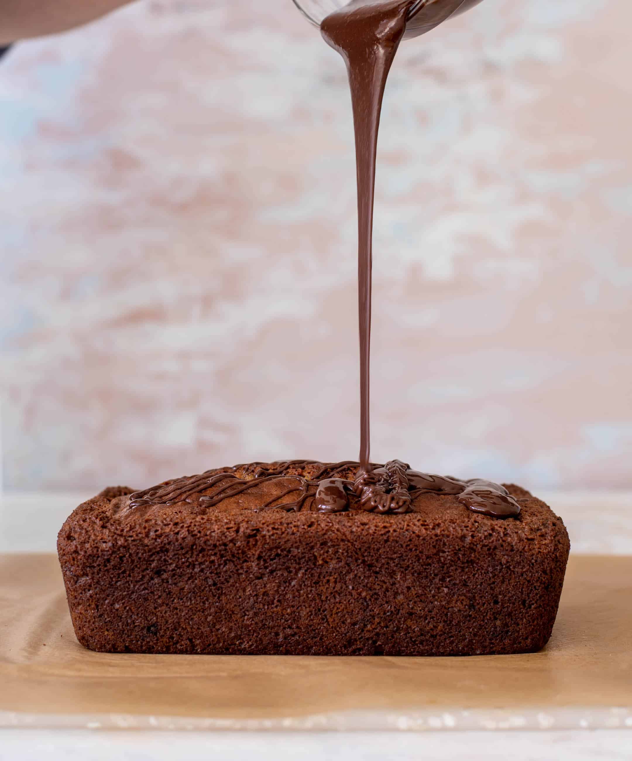 chocolate glazed banana bread
