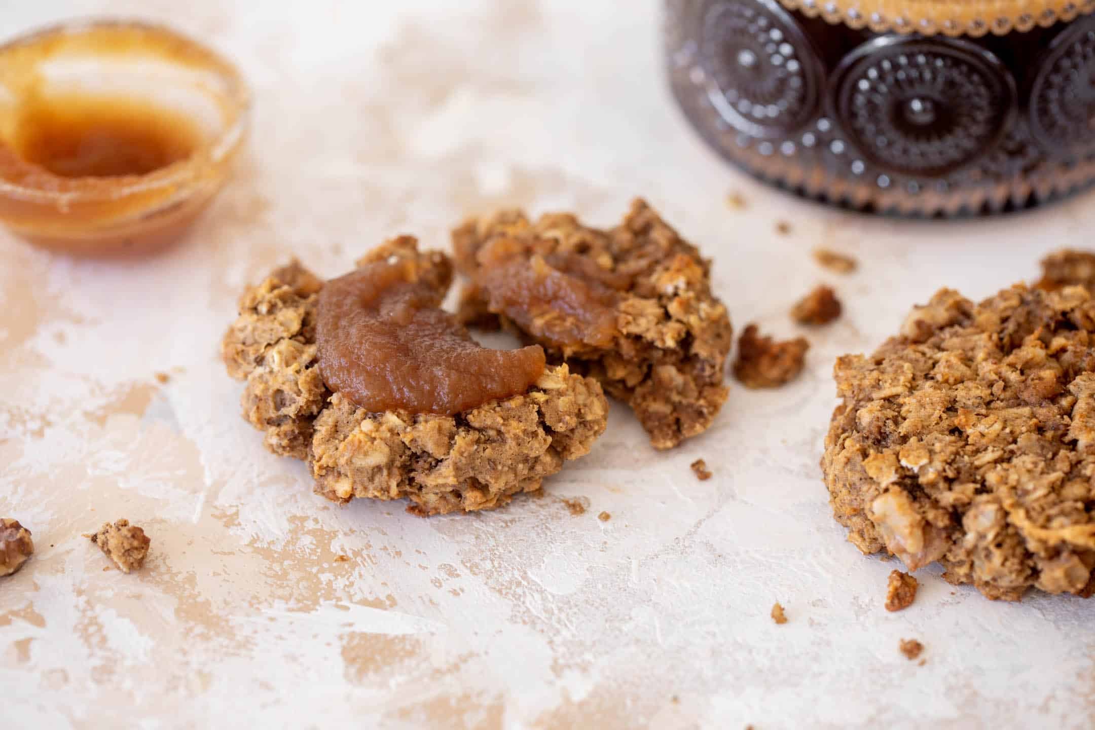 apple butter oatmeal breakfast cookies
