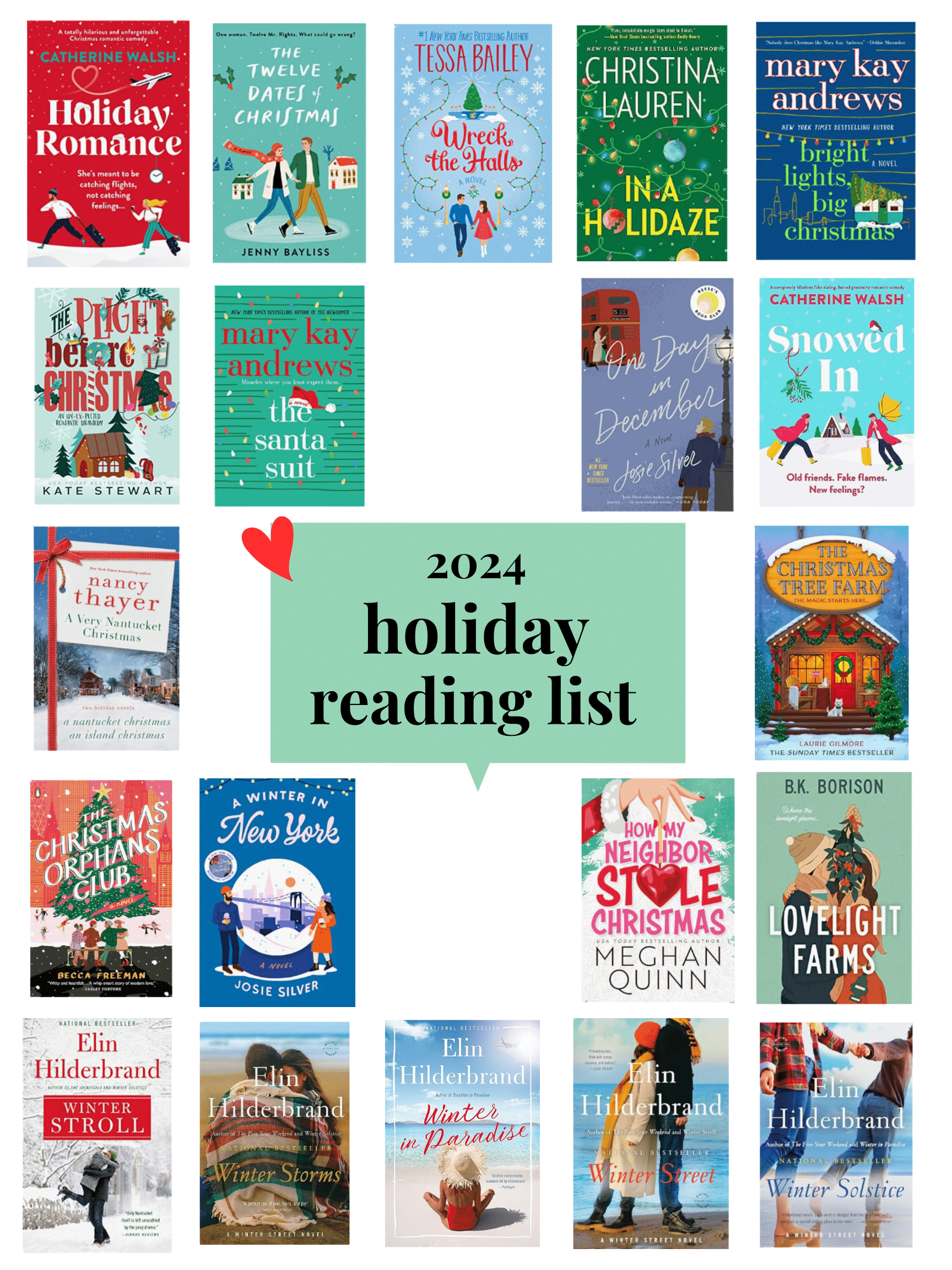 2024 holiday reading list