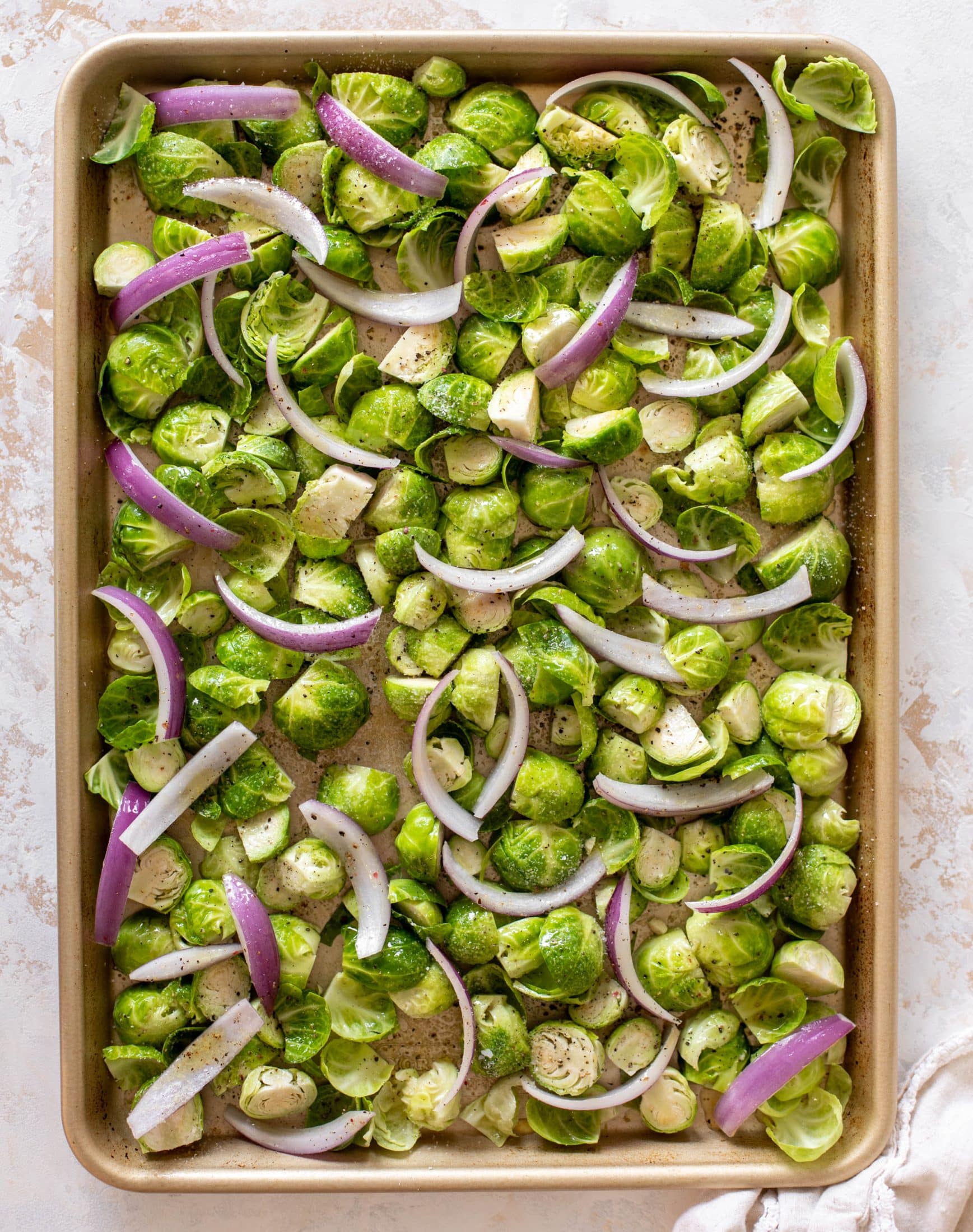 roasted brussels sprouts with hot bacon vinaigrette