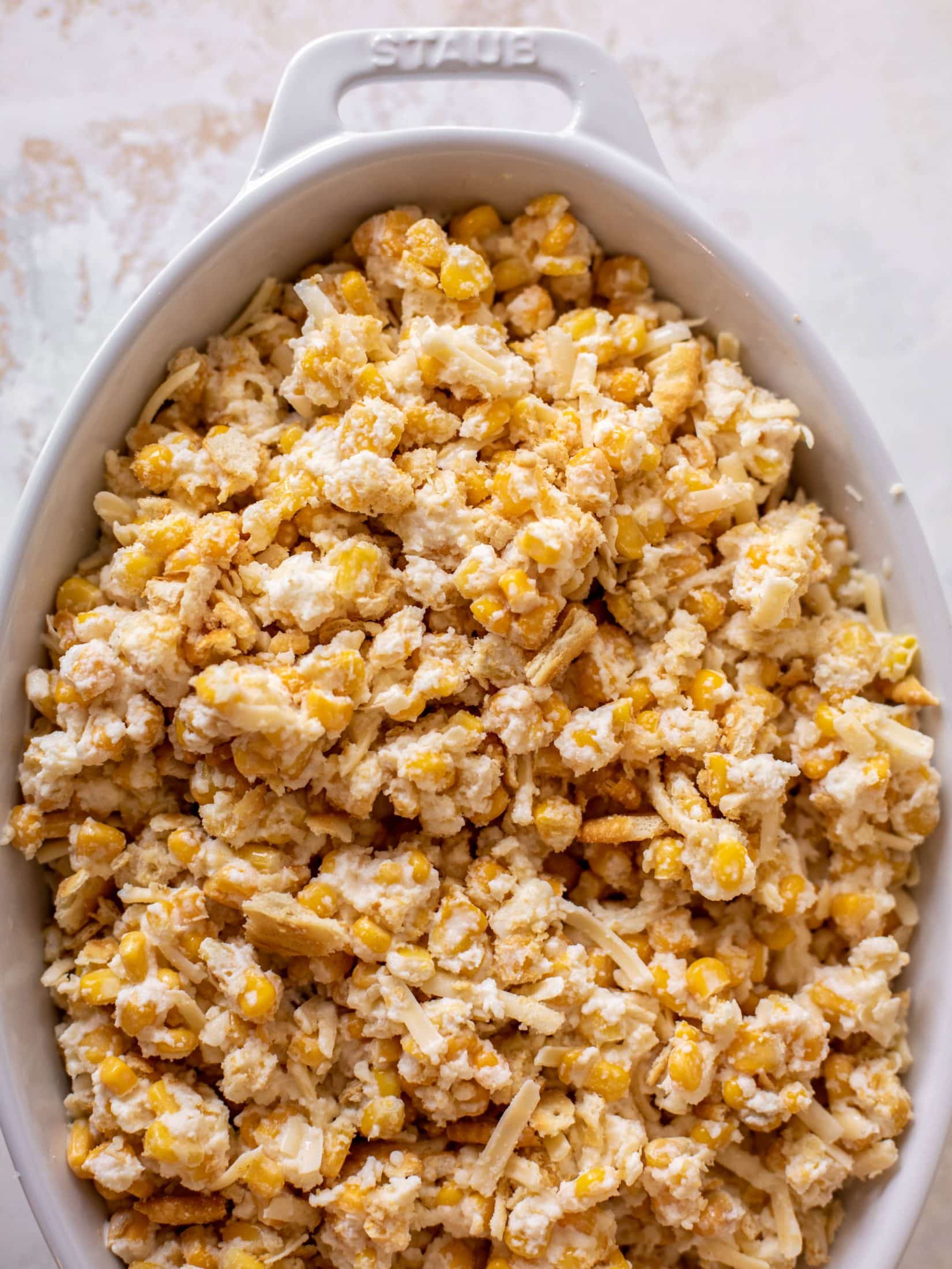 scalloped corn with ritz cracker crunchies