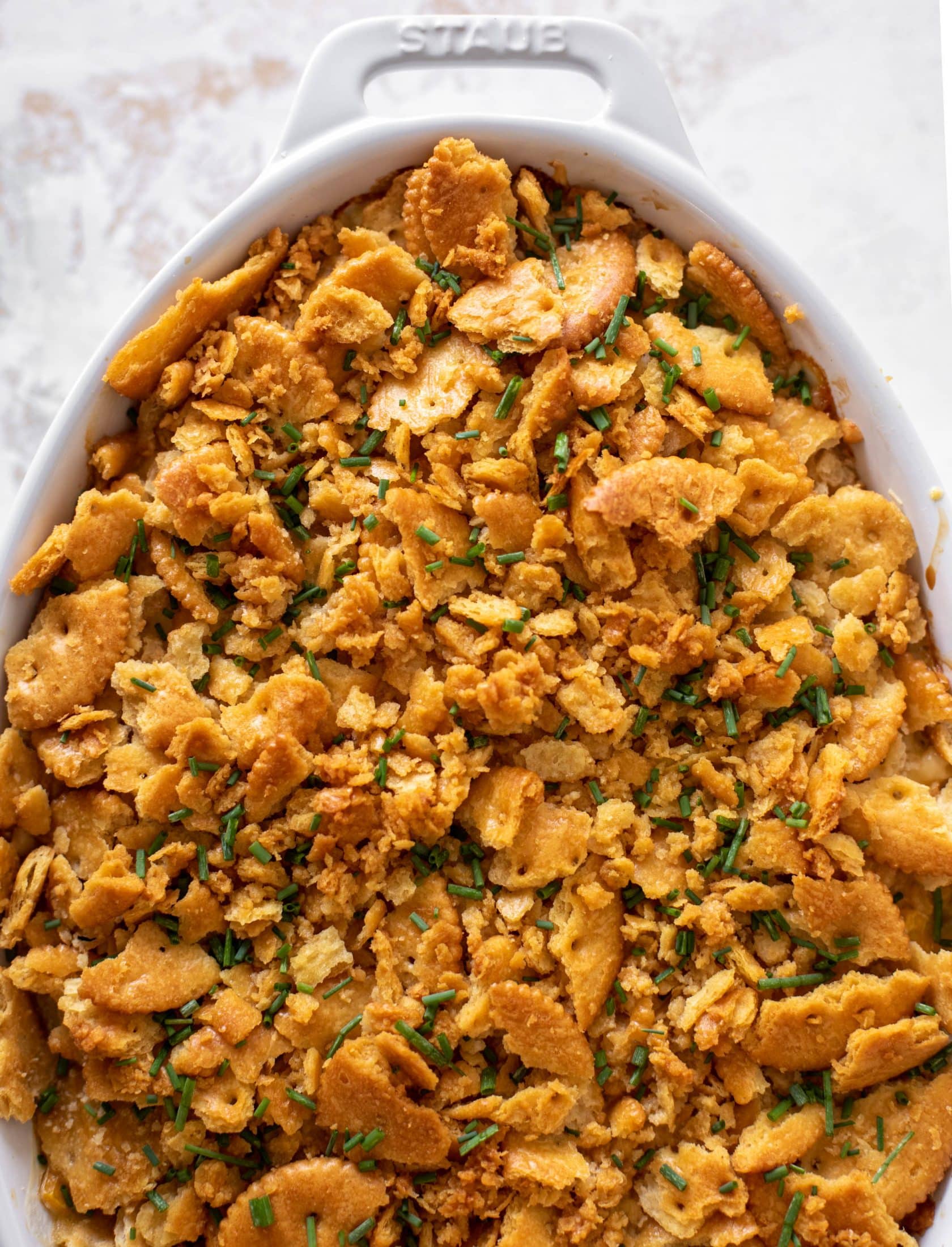 scalloped corn with ritz cracker crunchies