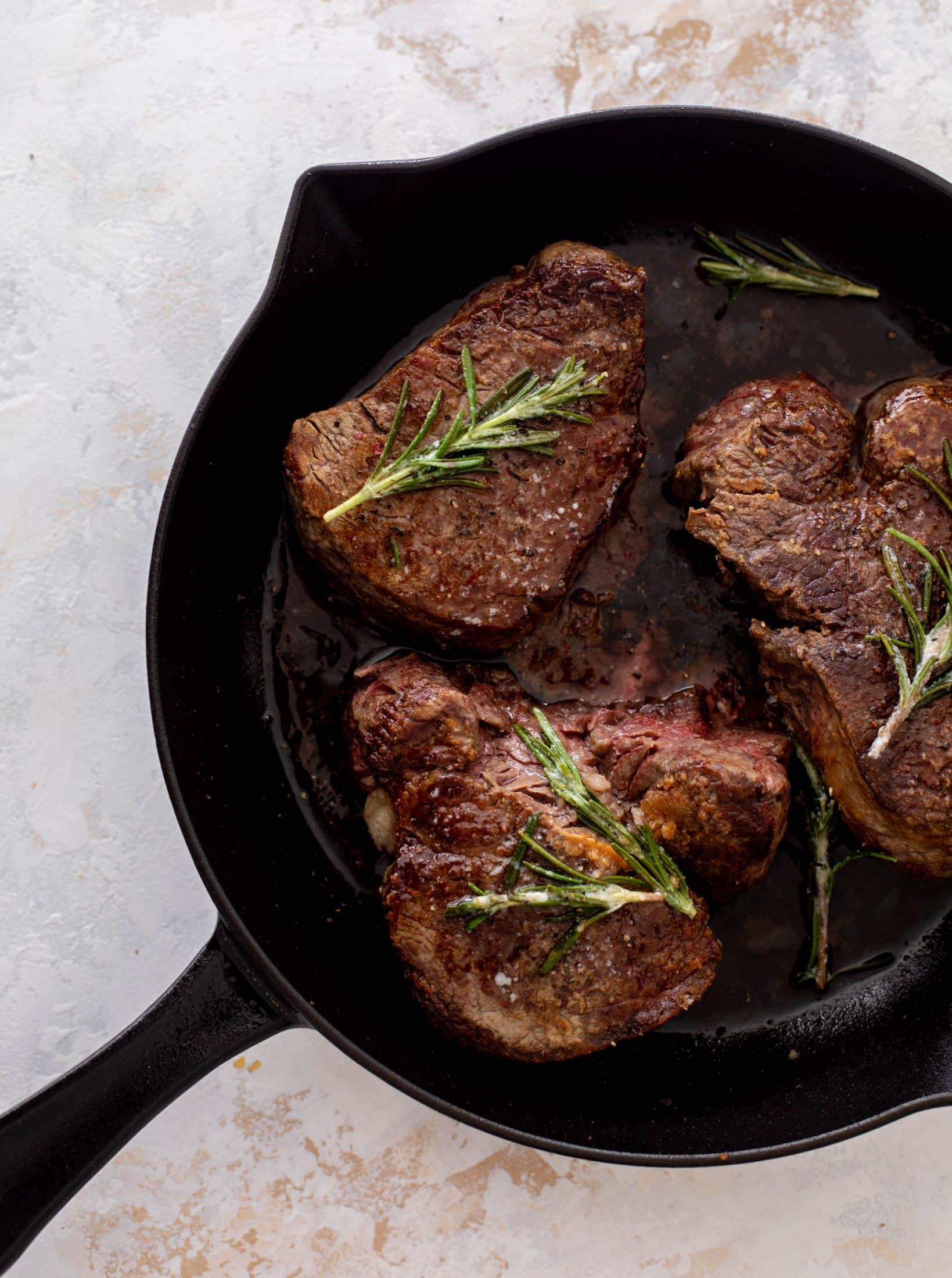 rosemary butter steaks