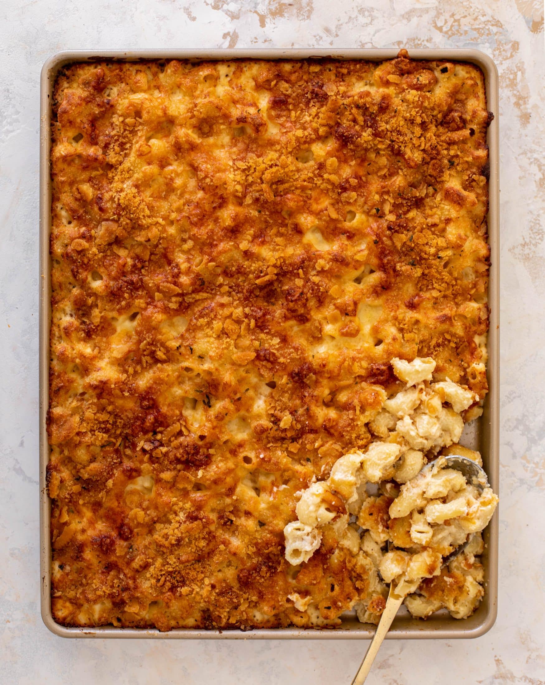 sheet pan mac and cheese
