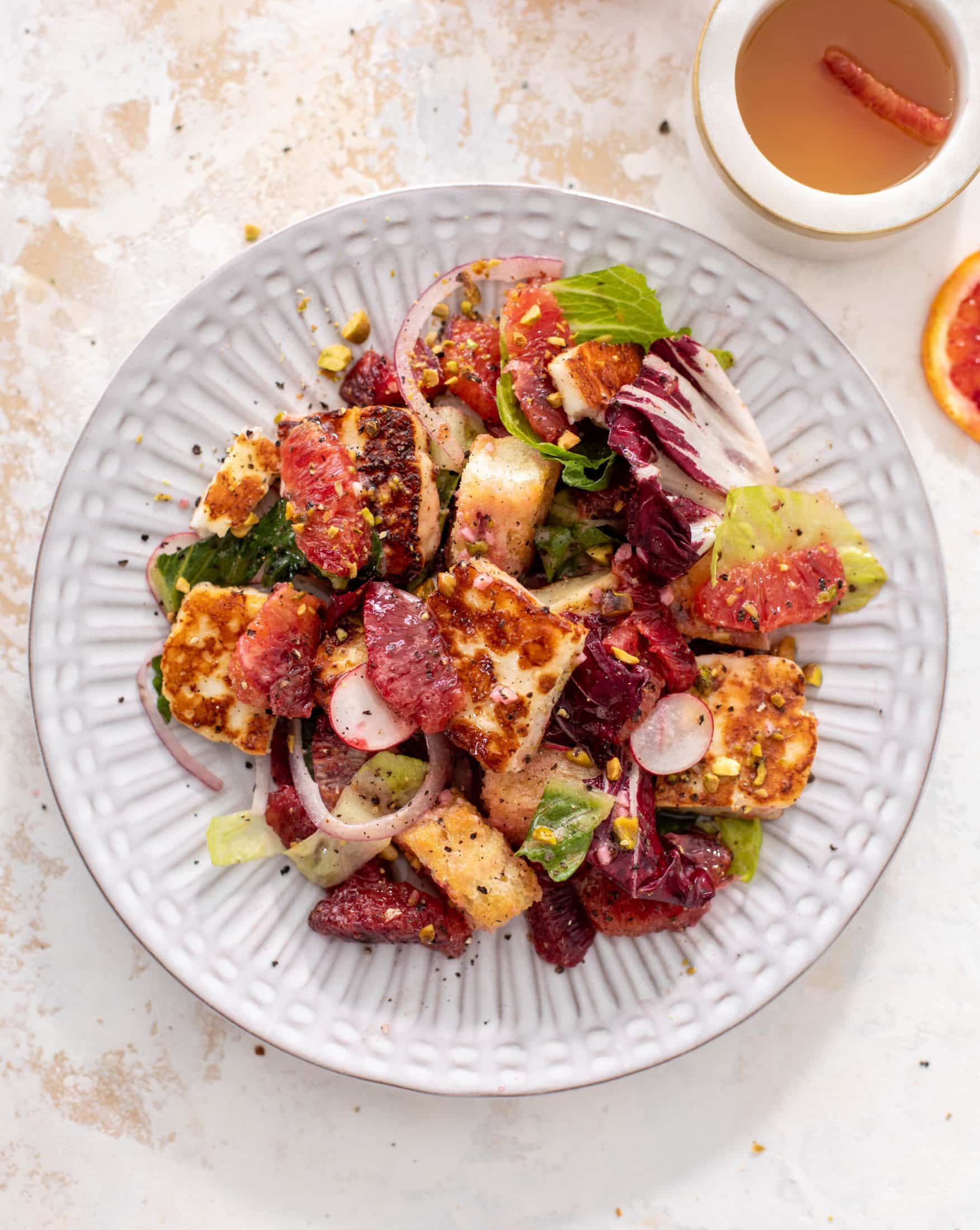 blood orange panzanella