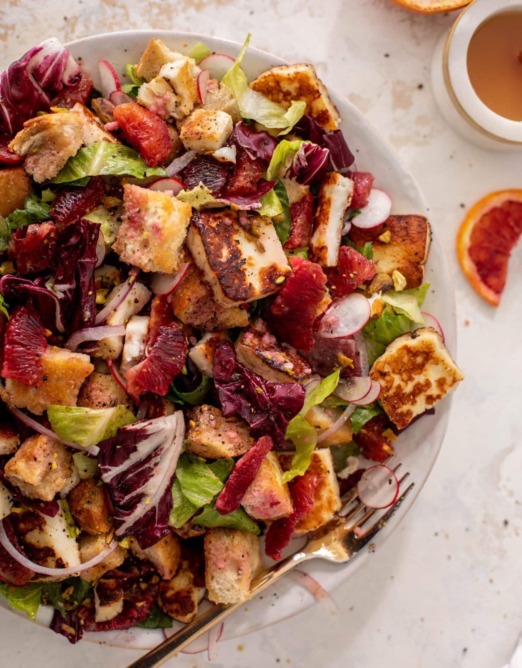 blood orange panzanella