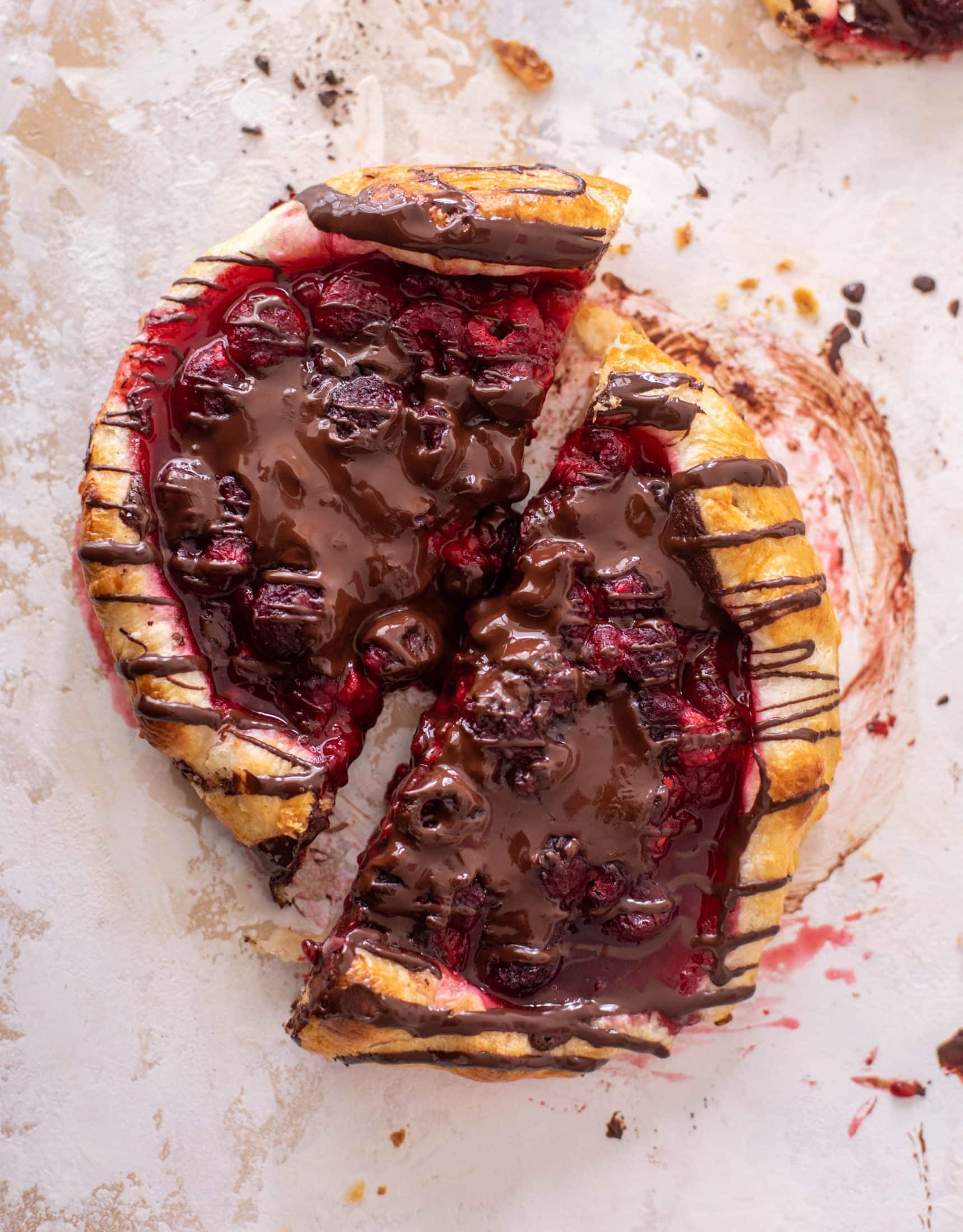 raspberry puff pastry tarts