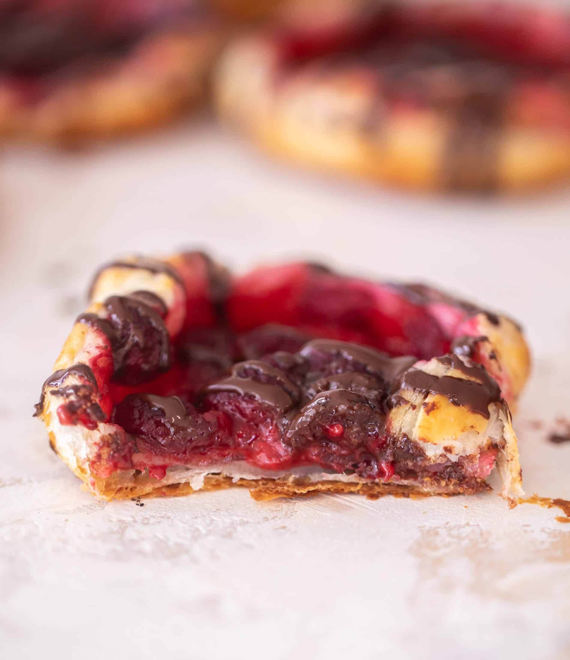 raspberry puff pastry tarts