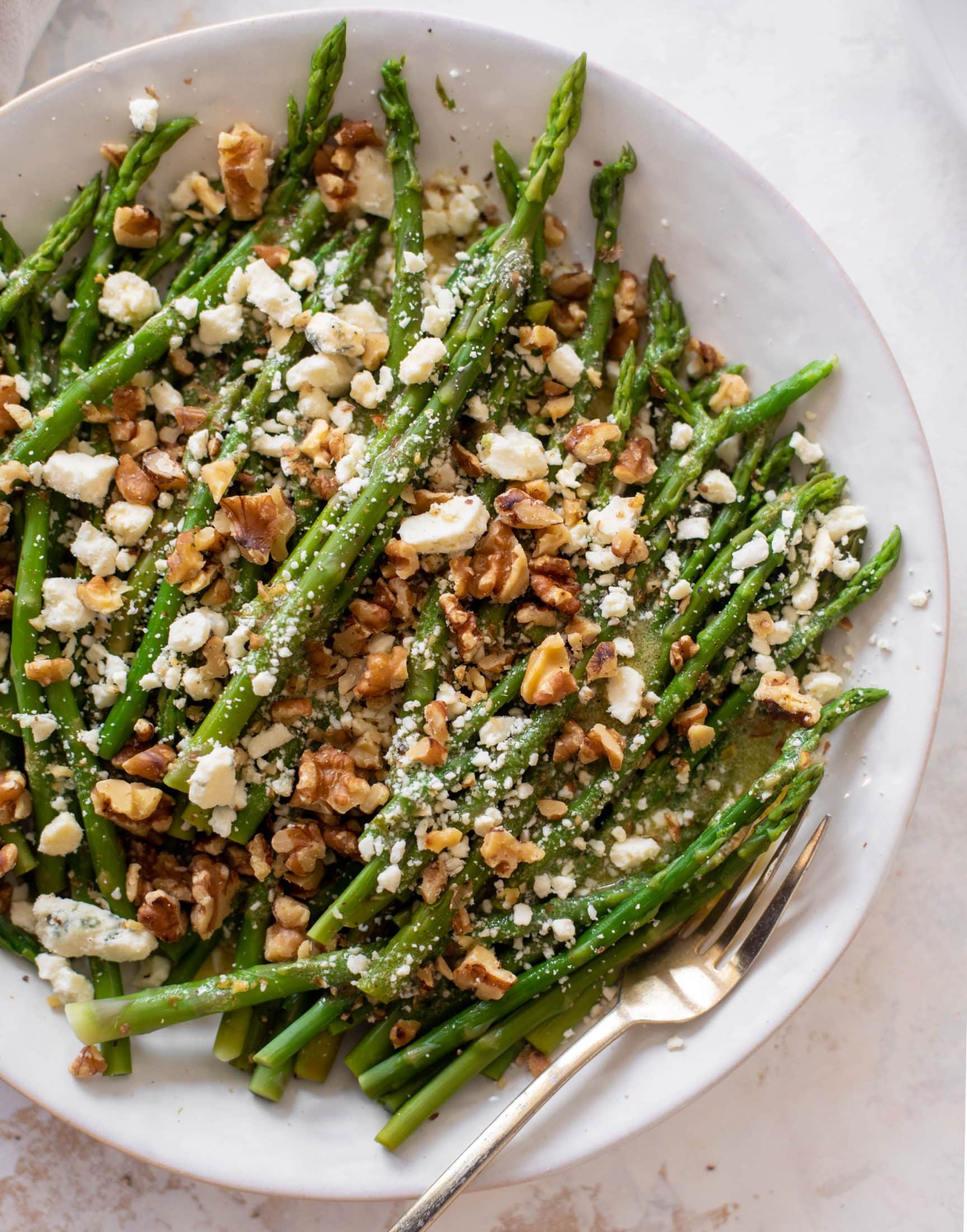 chilled asparagus crunch salad