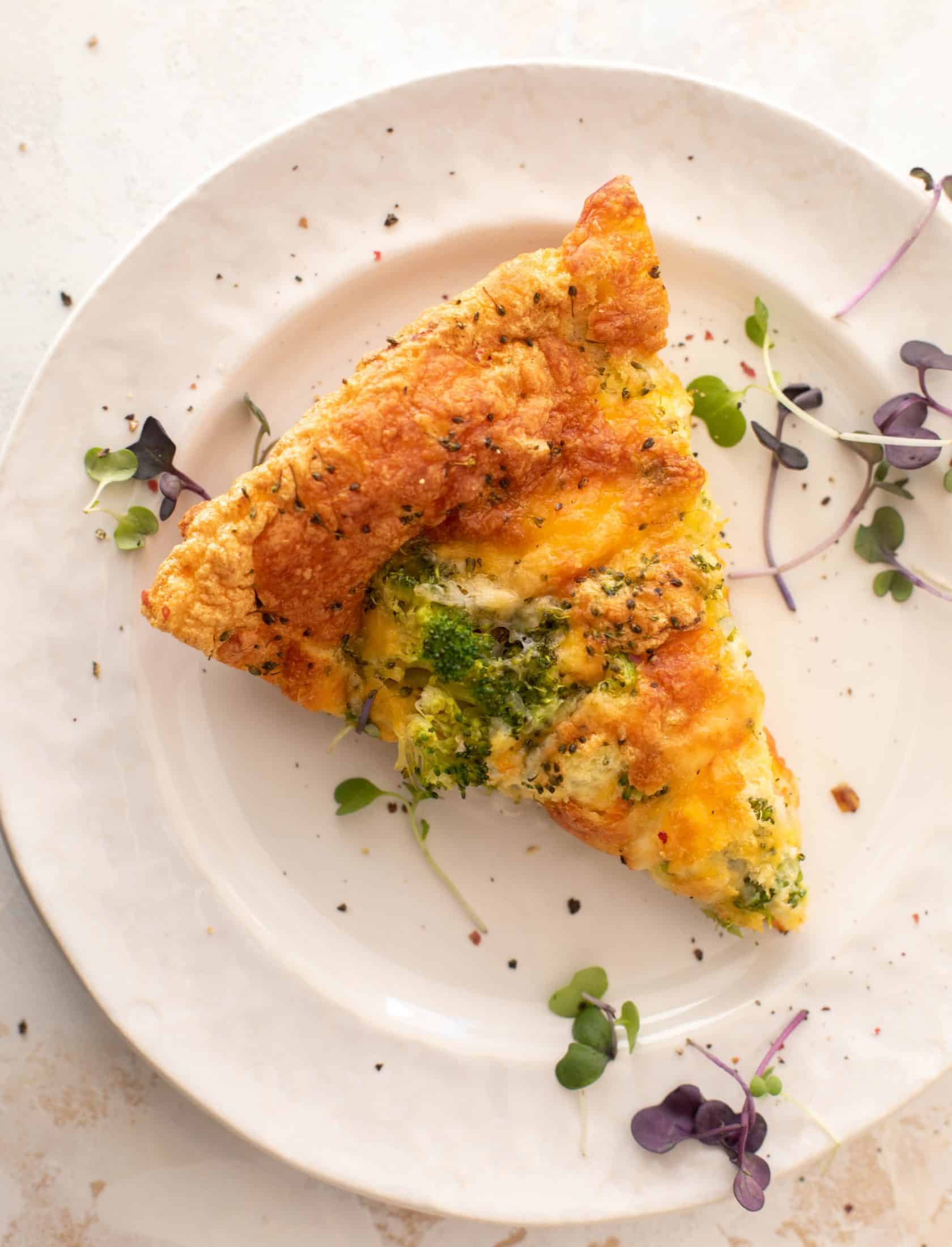 broccoli cheddar frittata souffle