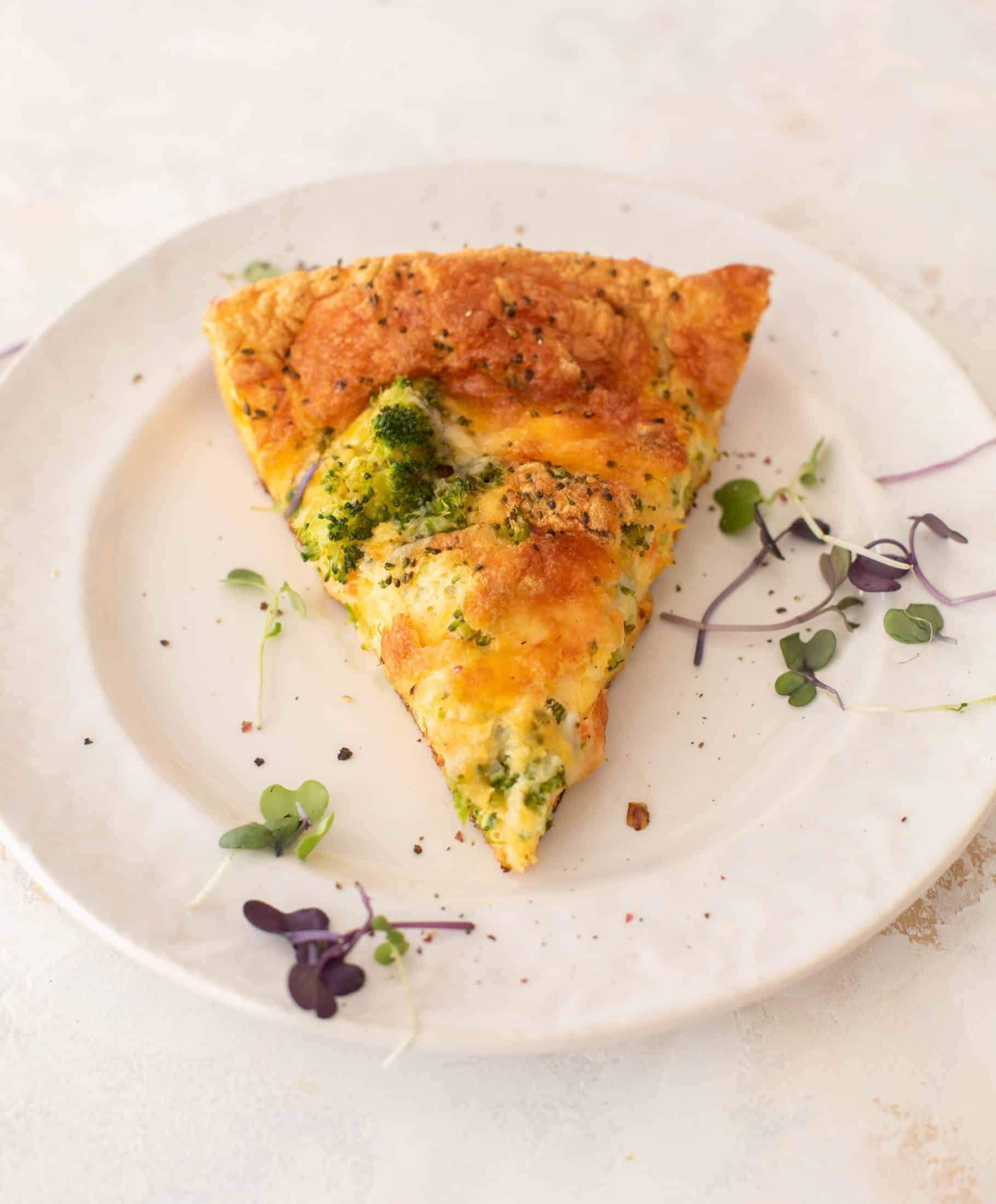 broccoli cheddar frittata souffle