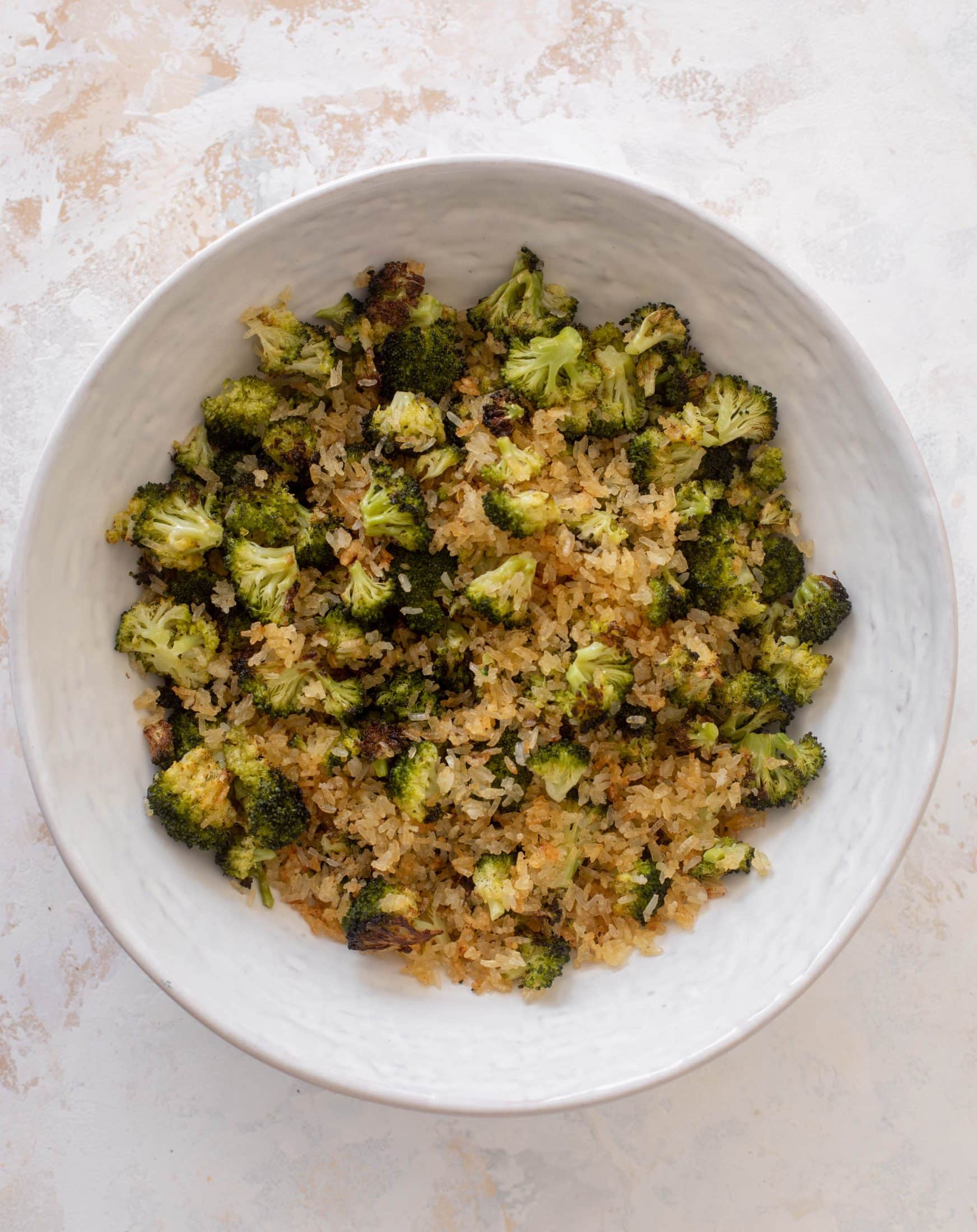 crispy rice broccoli salad