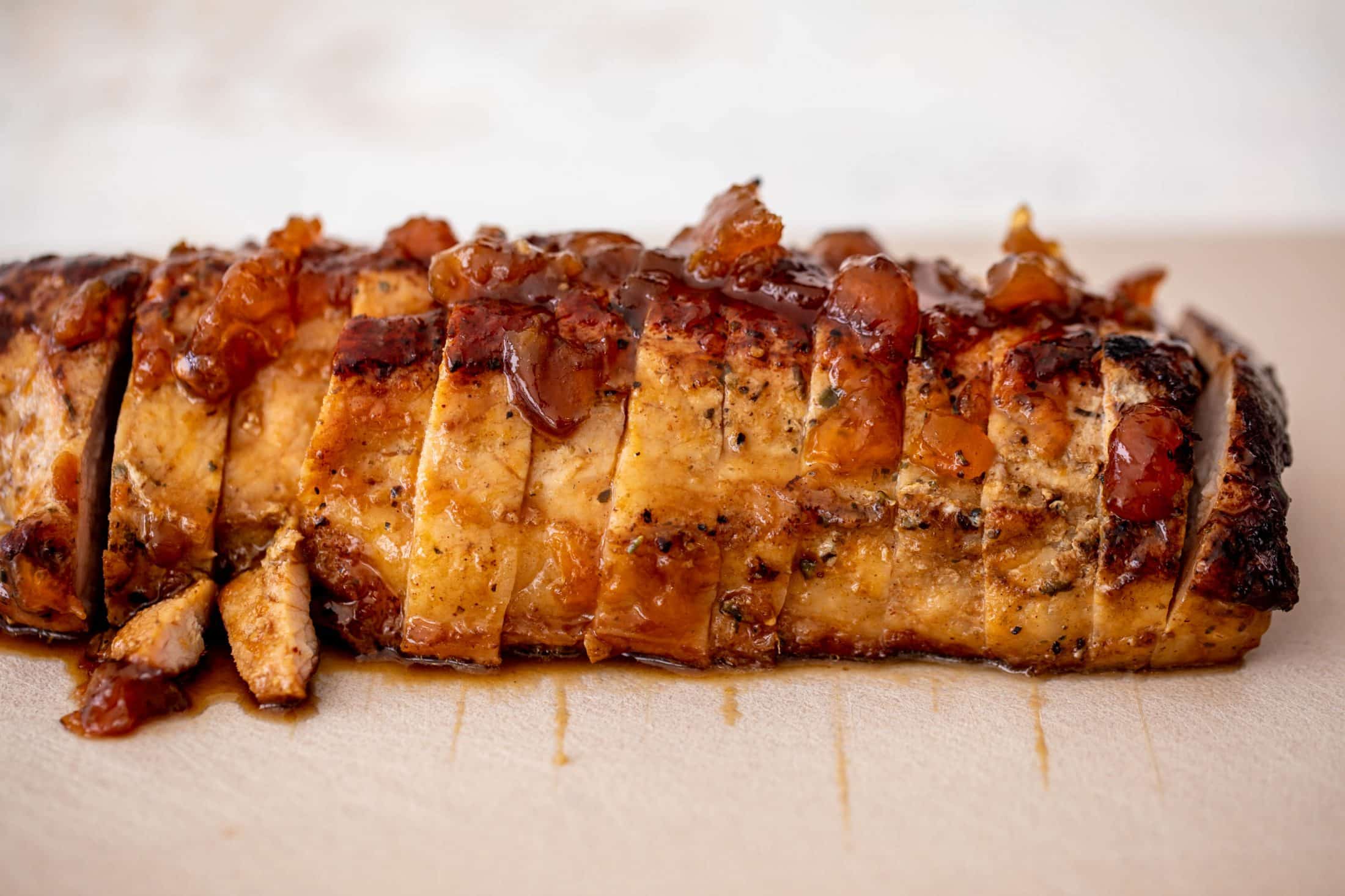 sticky apricot pork tenderloin