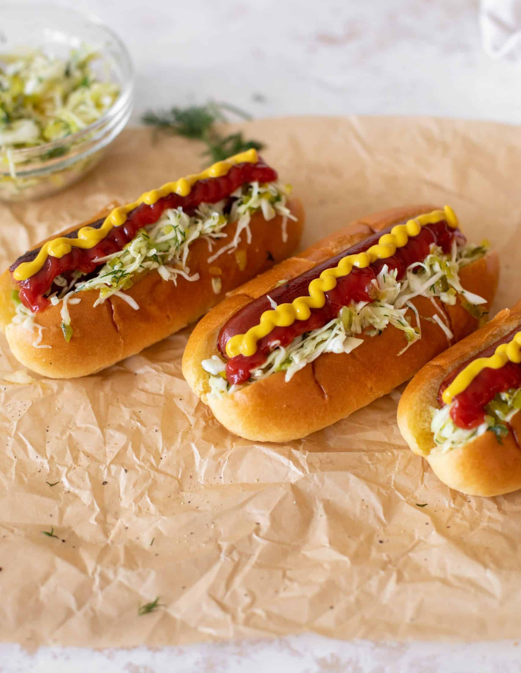 pickle slaw for hot dogs and burgers