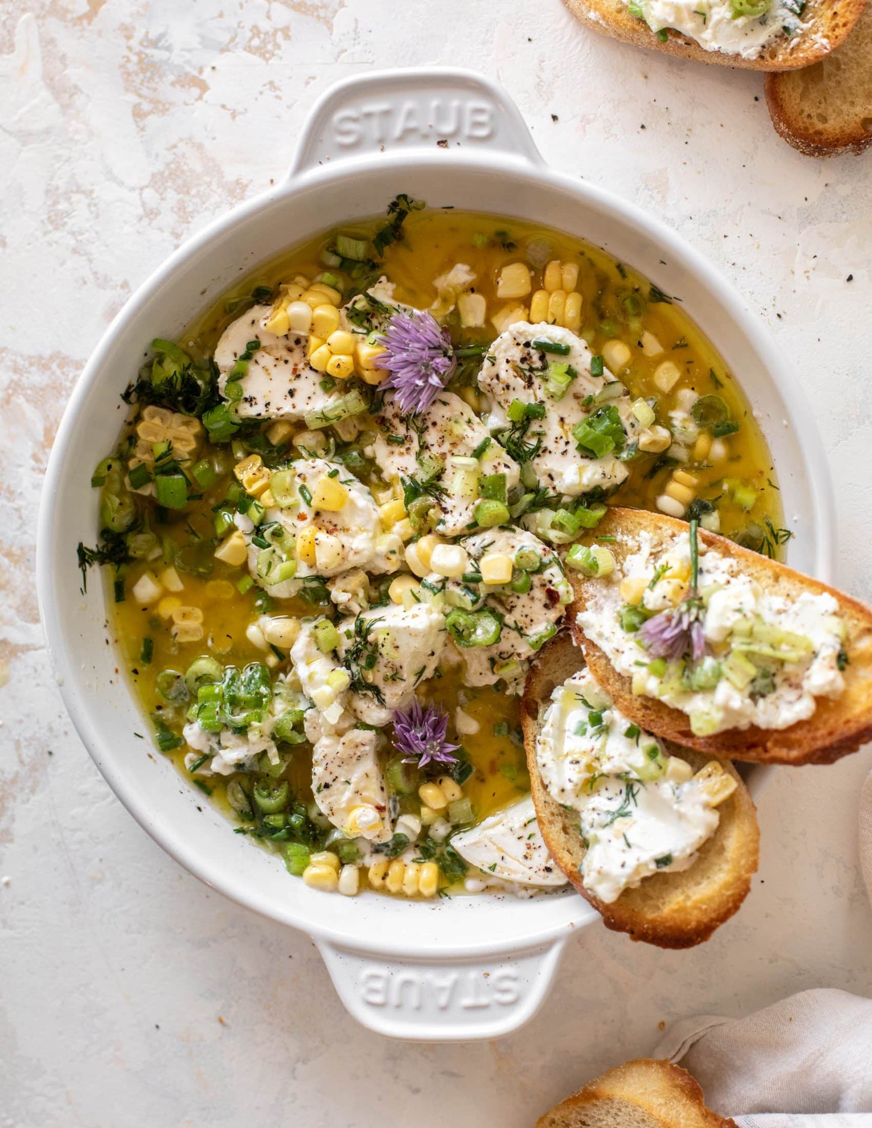 summer marinated goat cheese