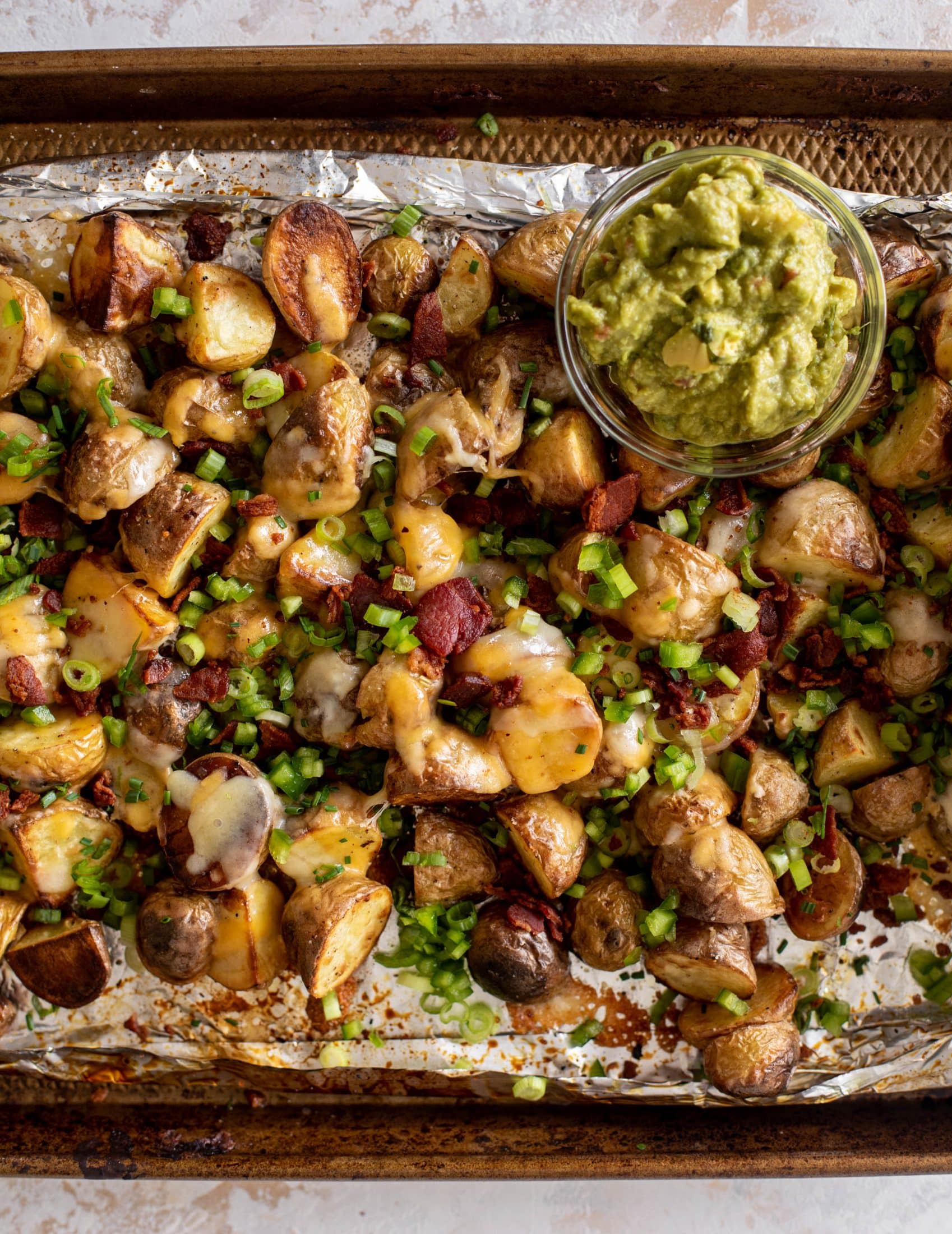 loaded grilled potatoes