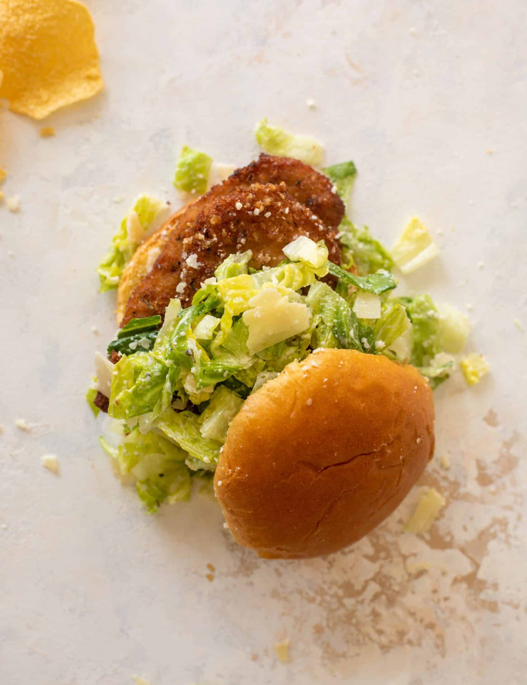 crispy chicken caesar sandwich