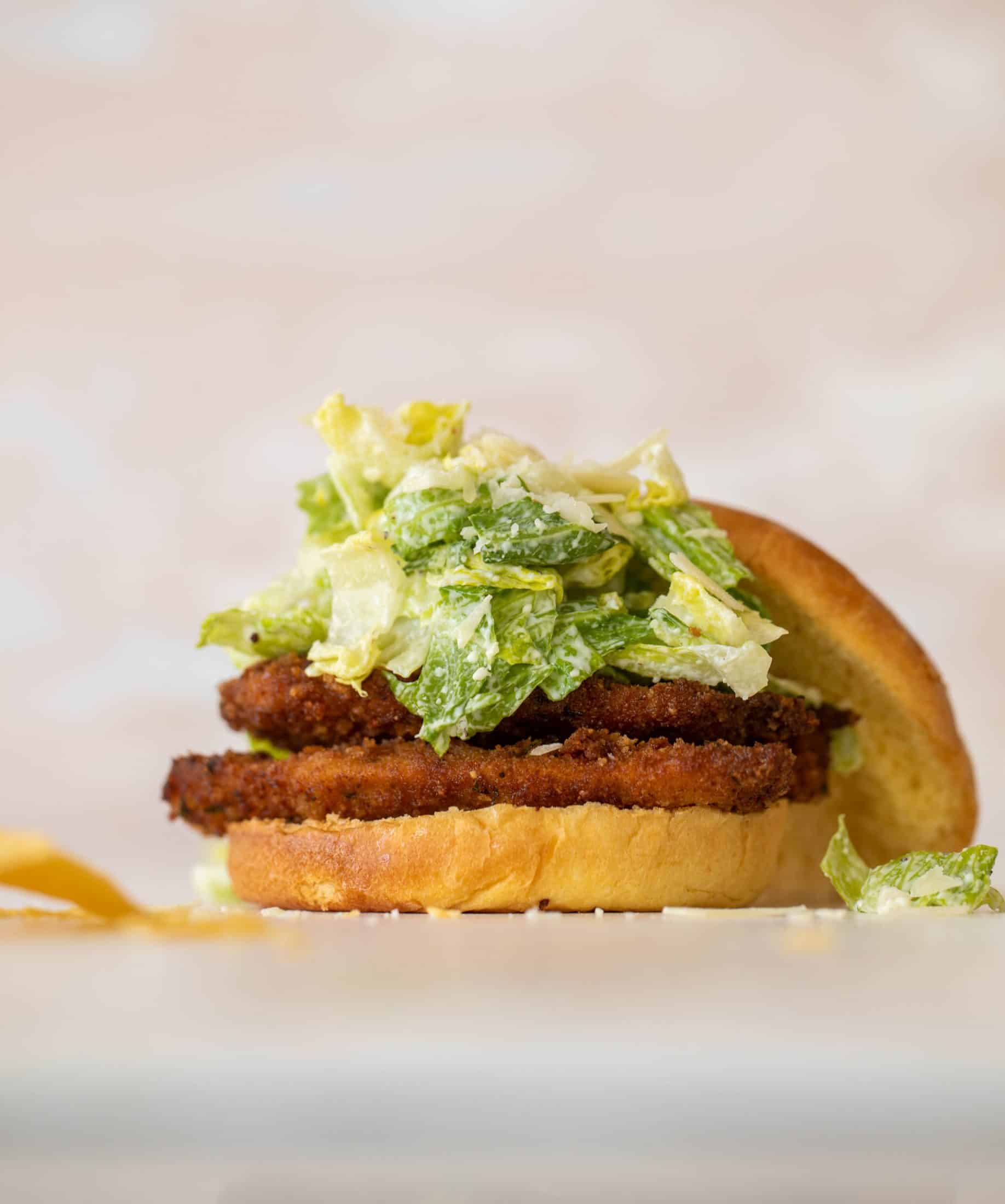 crispy chicken caesar sandwich