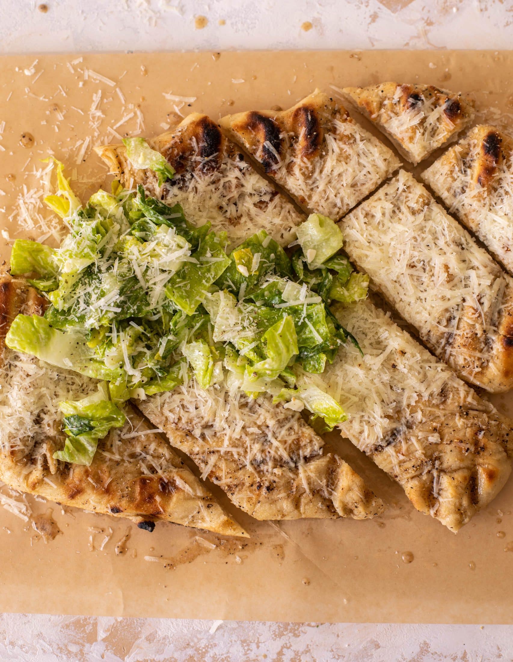 grilled cacio e pepe pizza