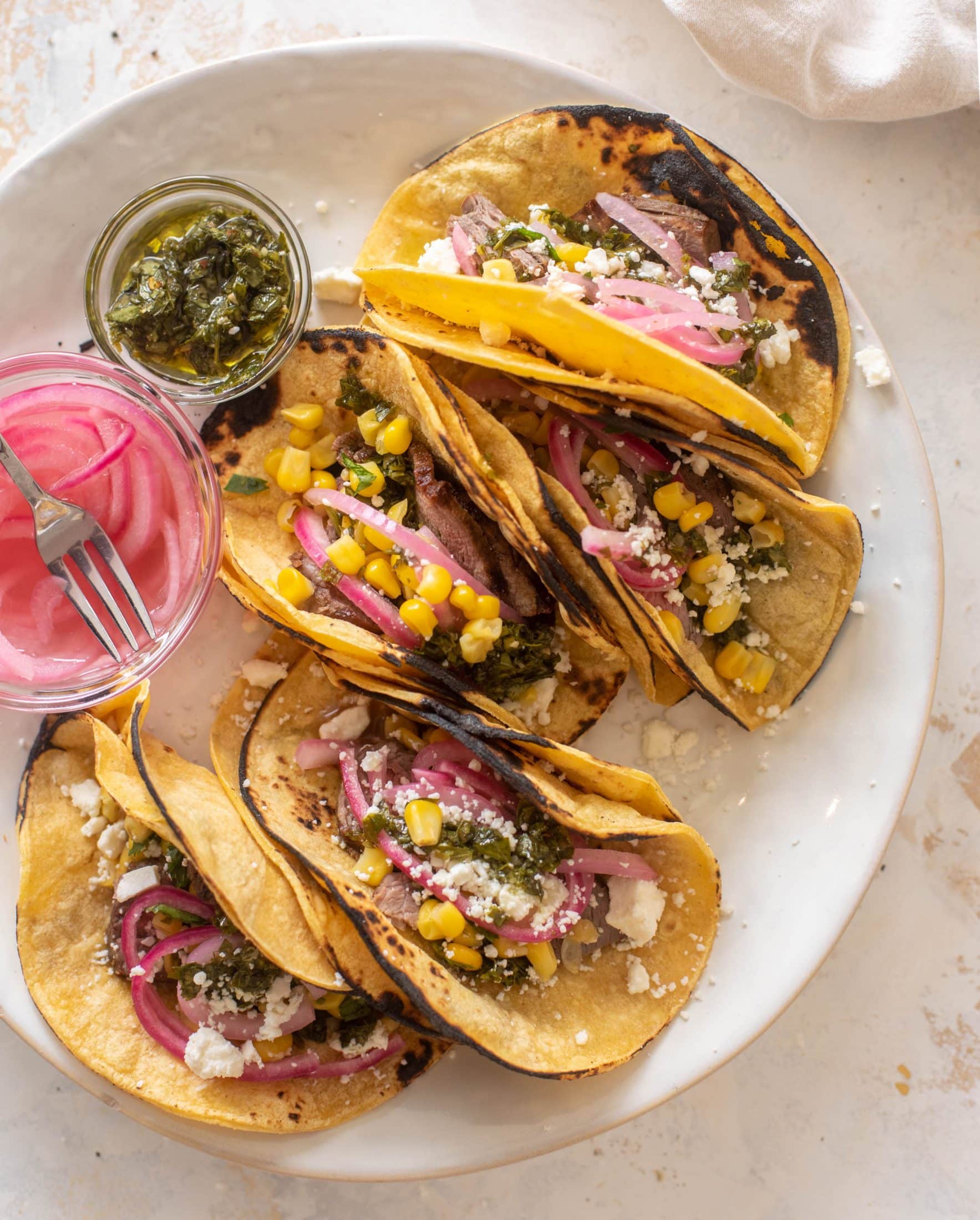 grilled steak tacos