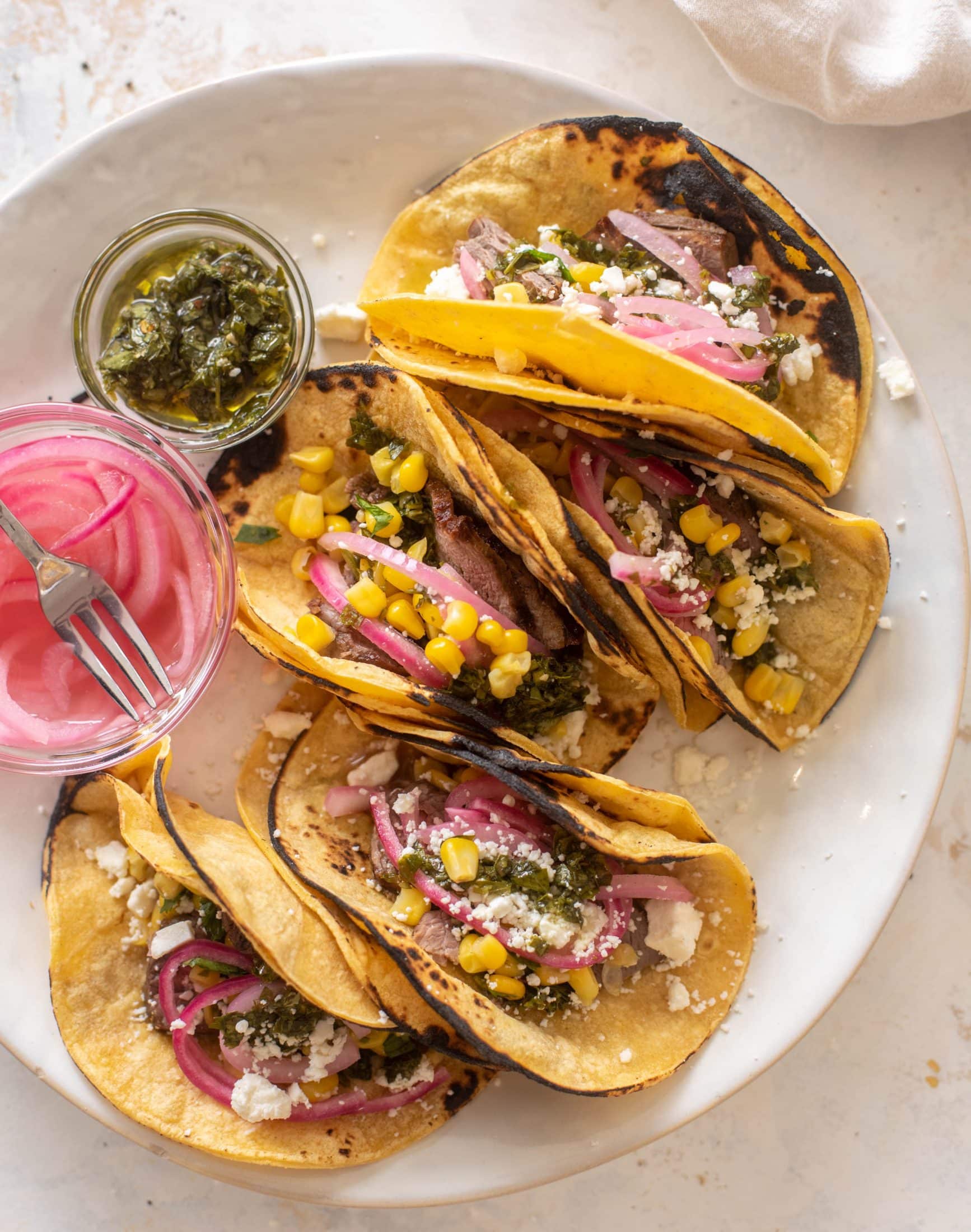 grilled steak tacos