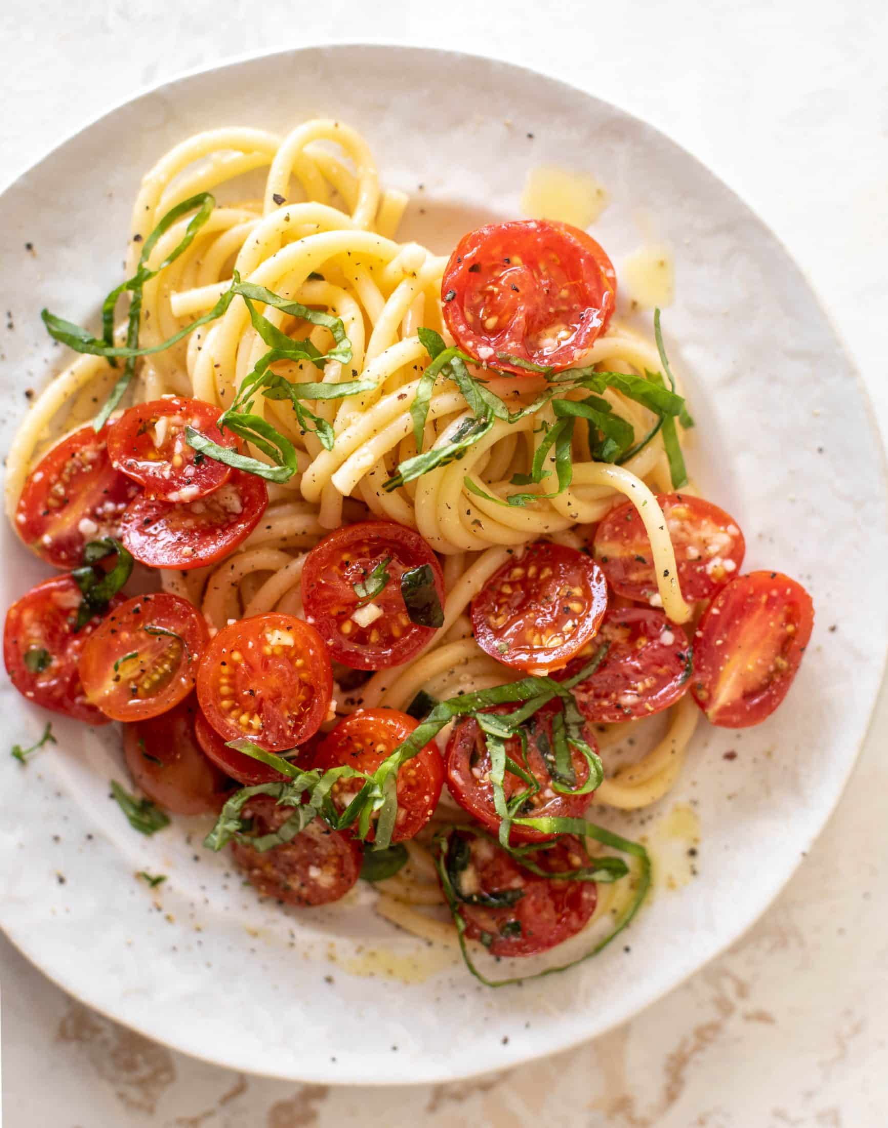 pasta with no cook tomato sauce