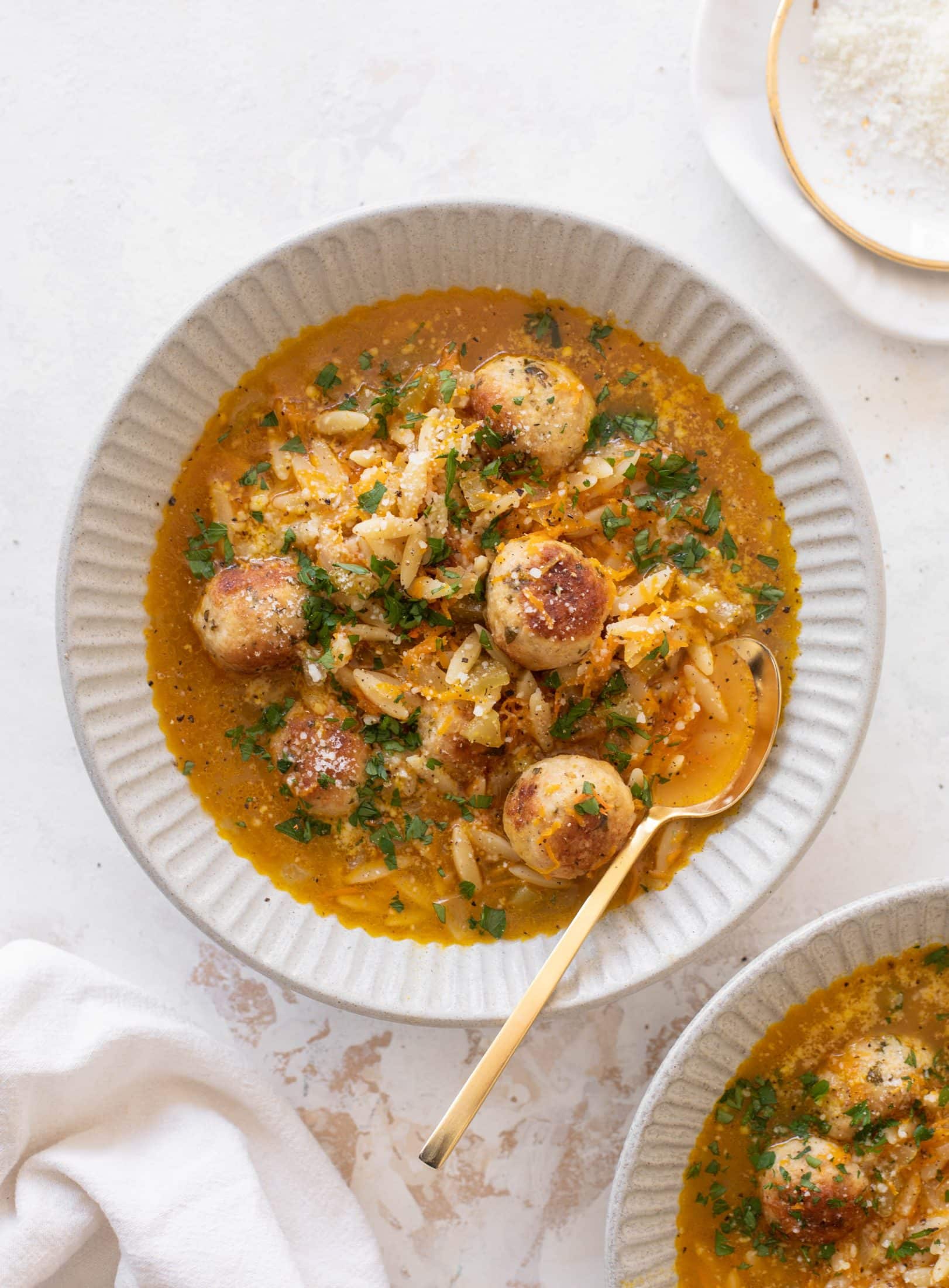 chicken meatball noodle soup