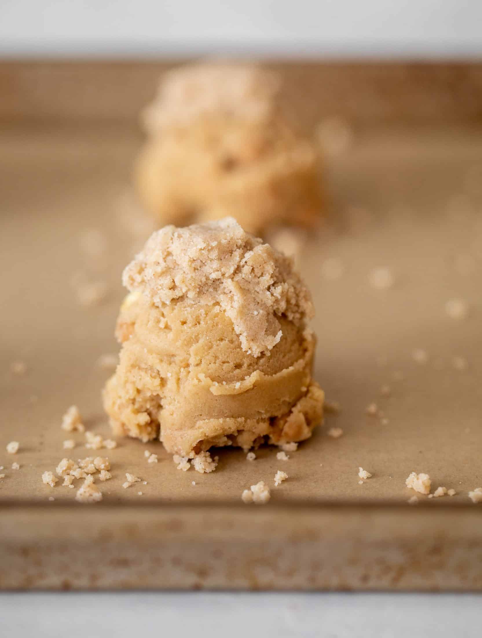 caramel apple crumble cookies