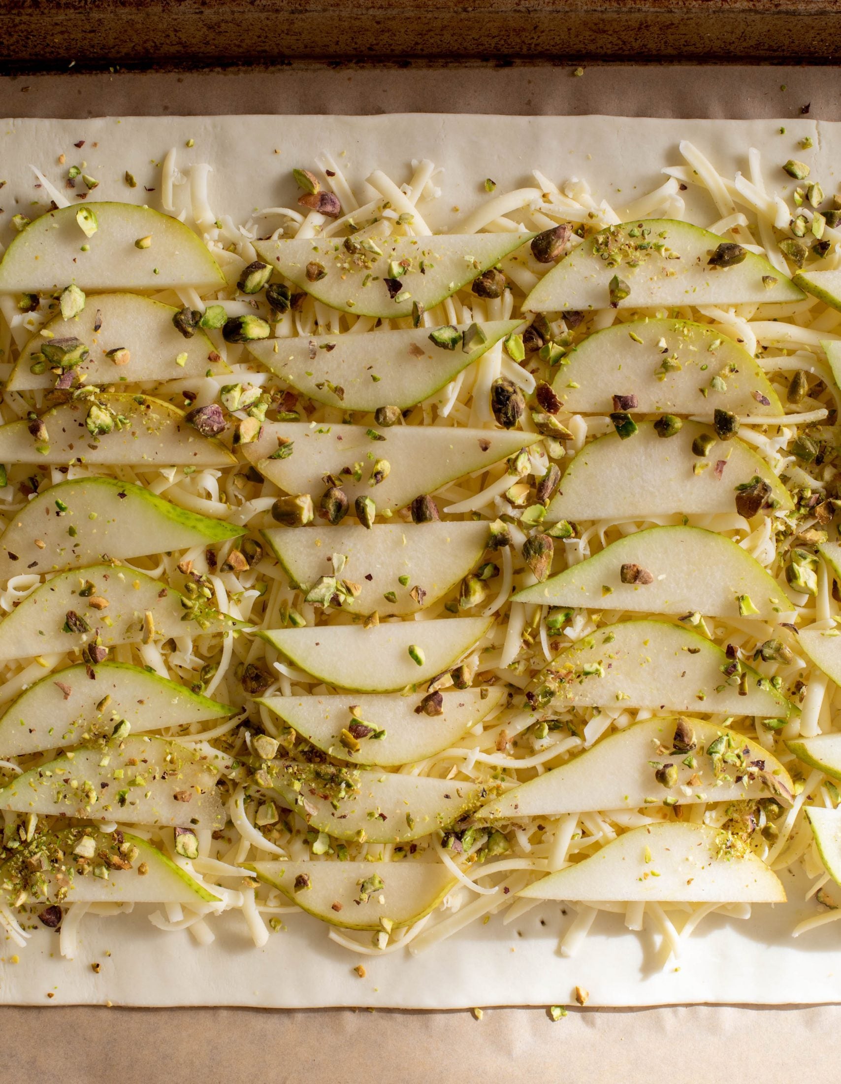 pistachio pear puff pastry