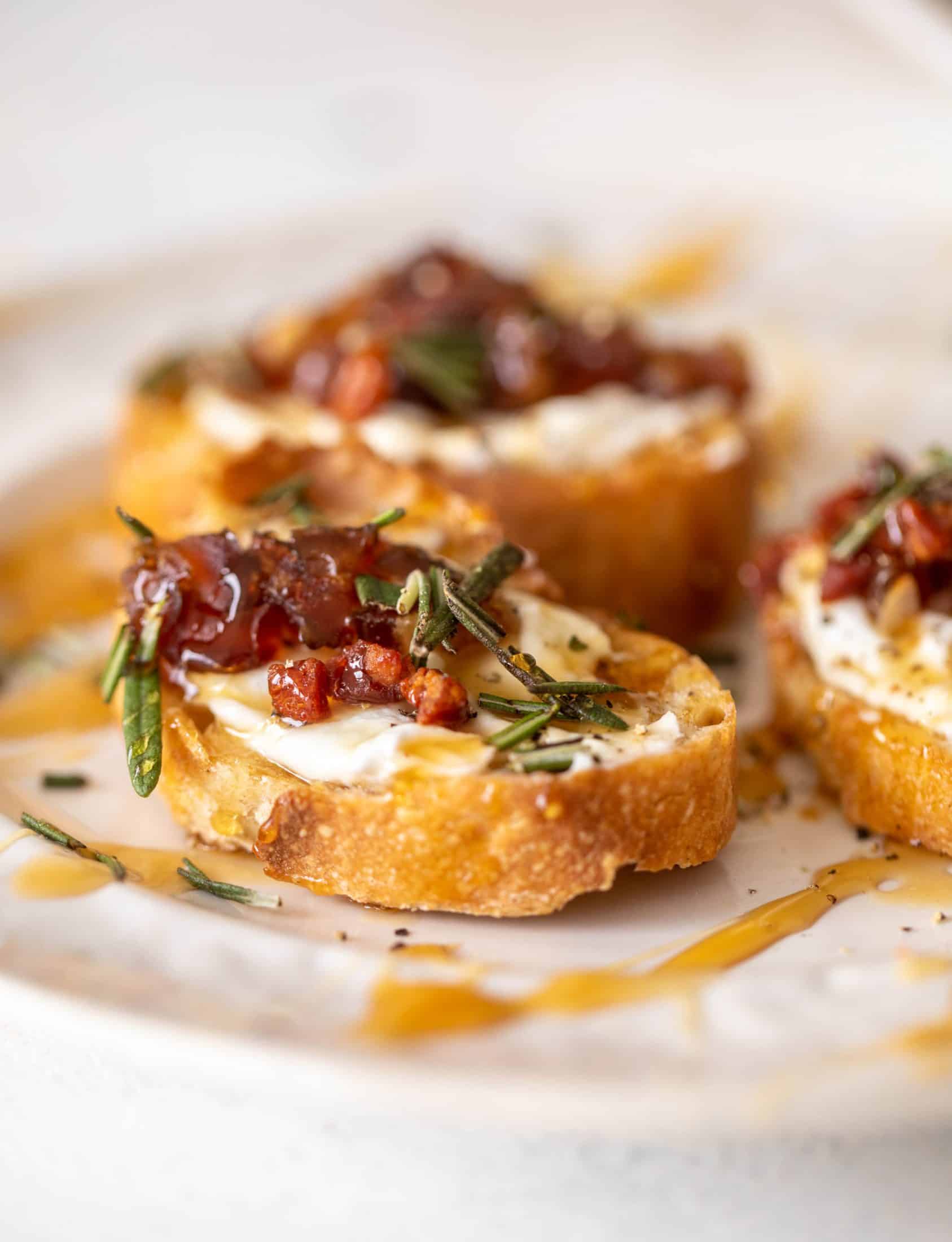 whipped ricotta crostini