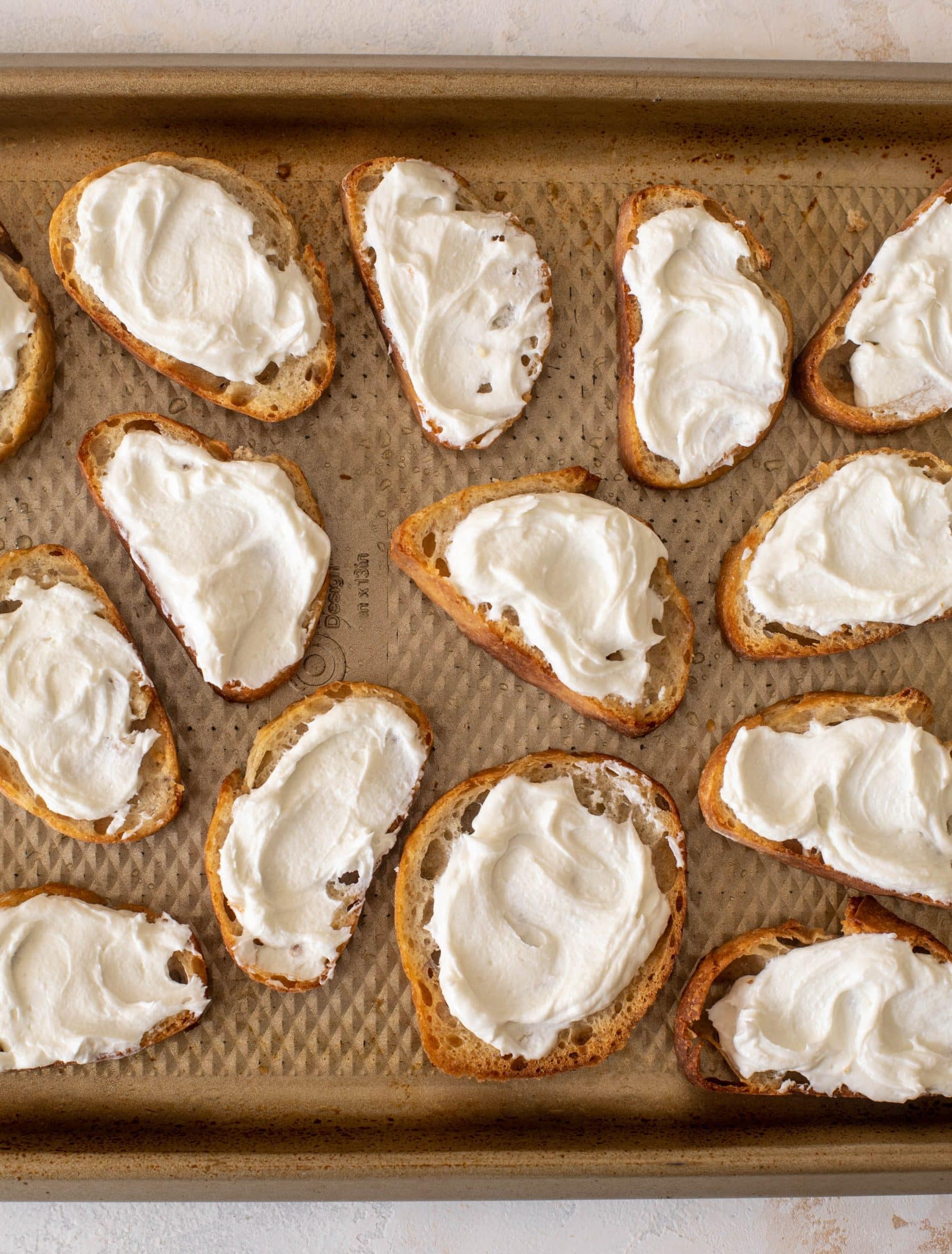 whipped ricotta crostini