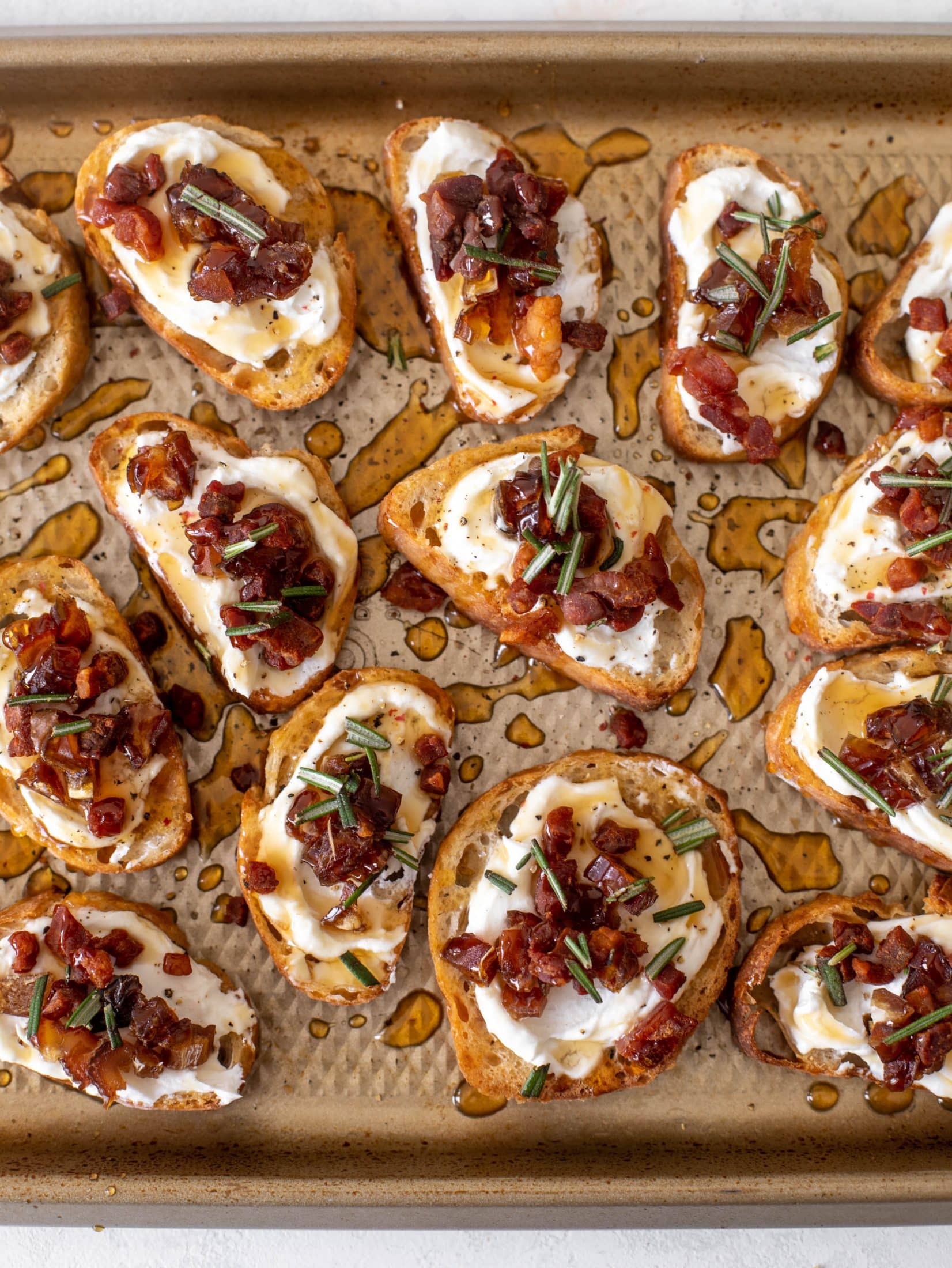 whipped ricotta crostini