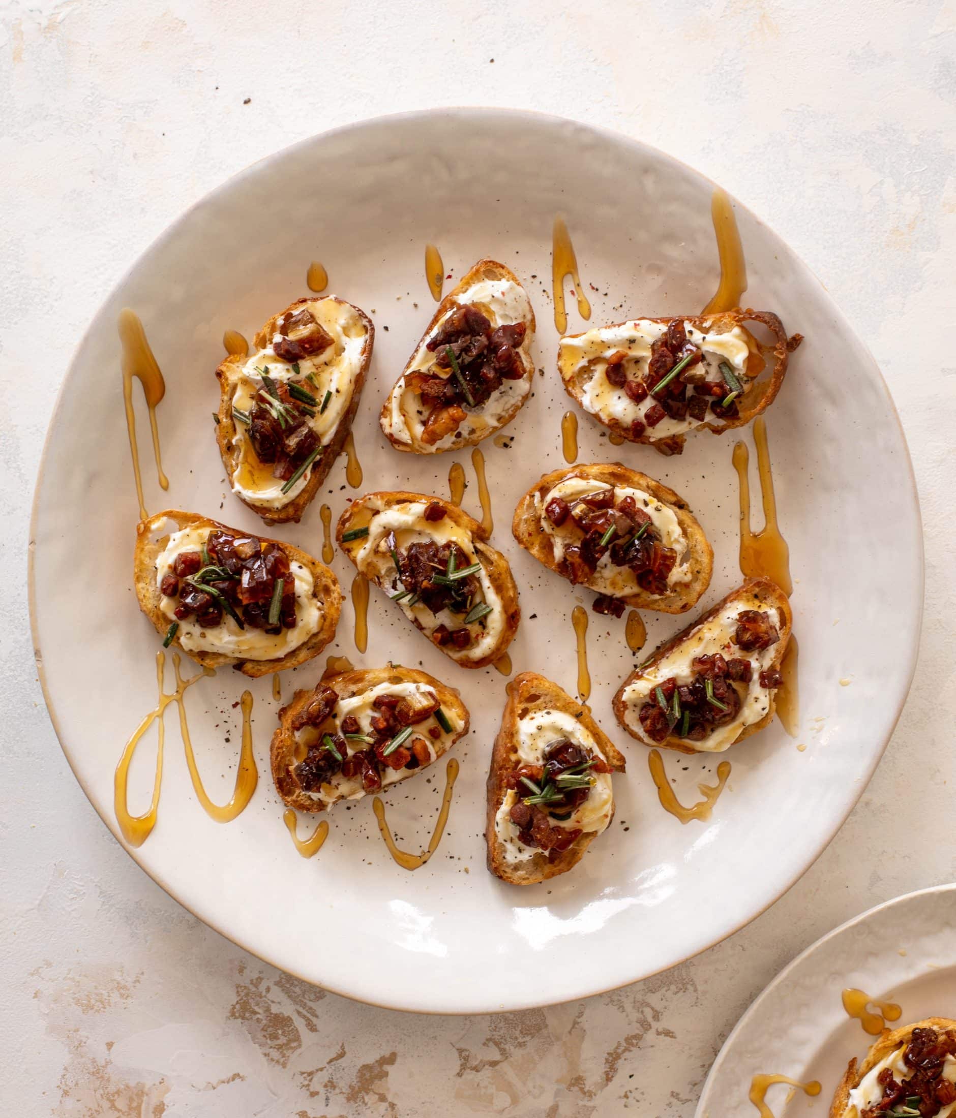 whipped ricotta crostini