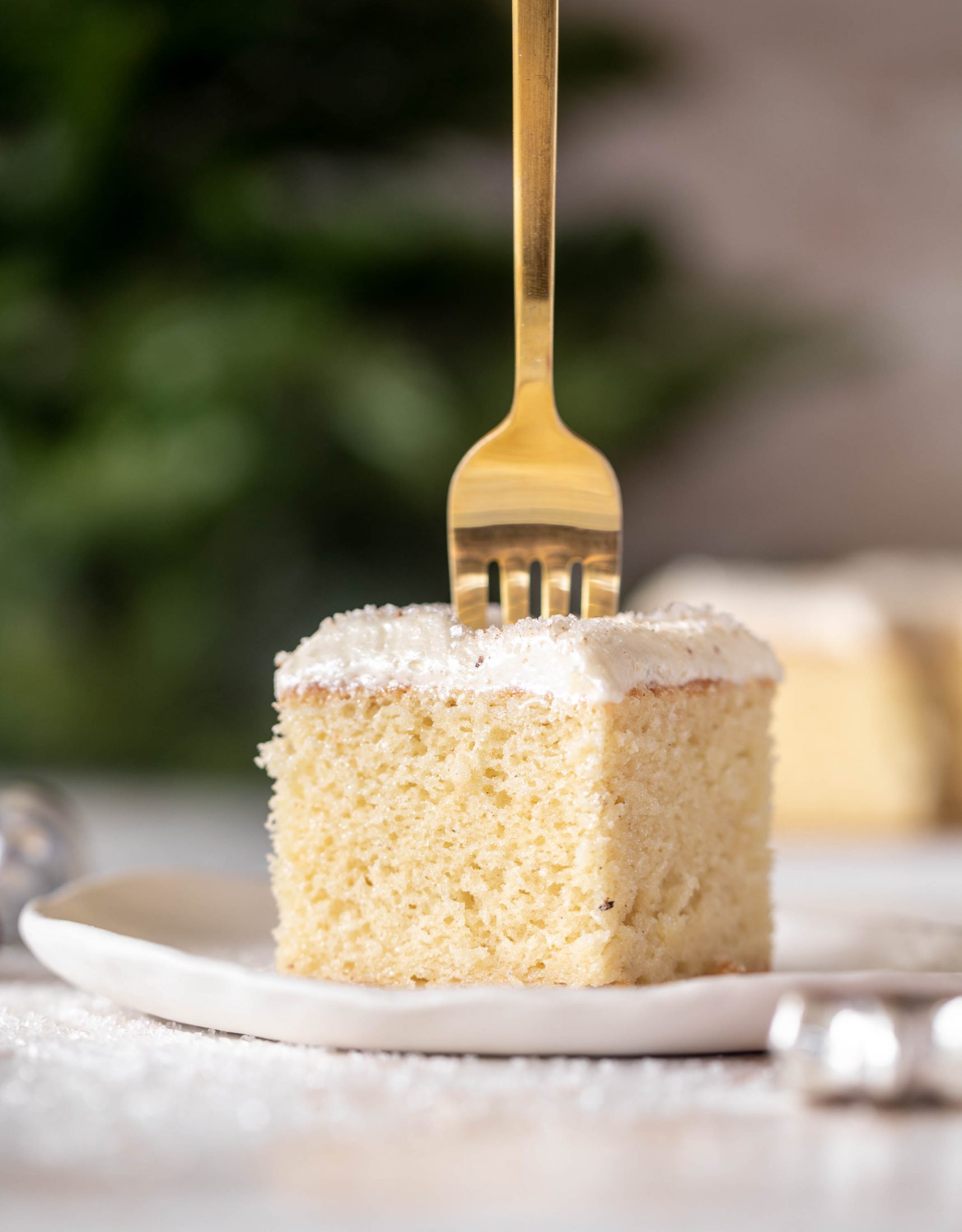 eggnog sheet cake