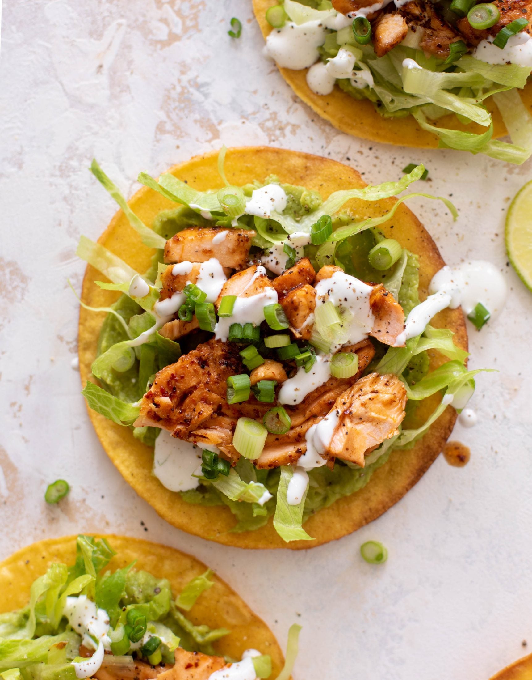 chili lime salmon tostadas