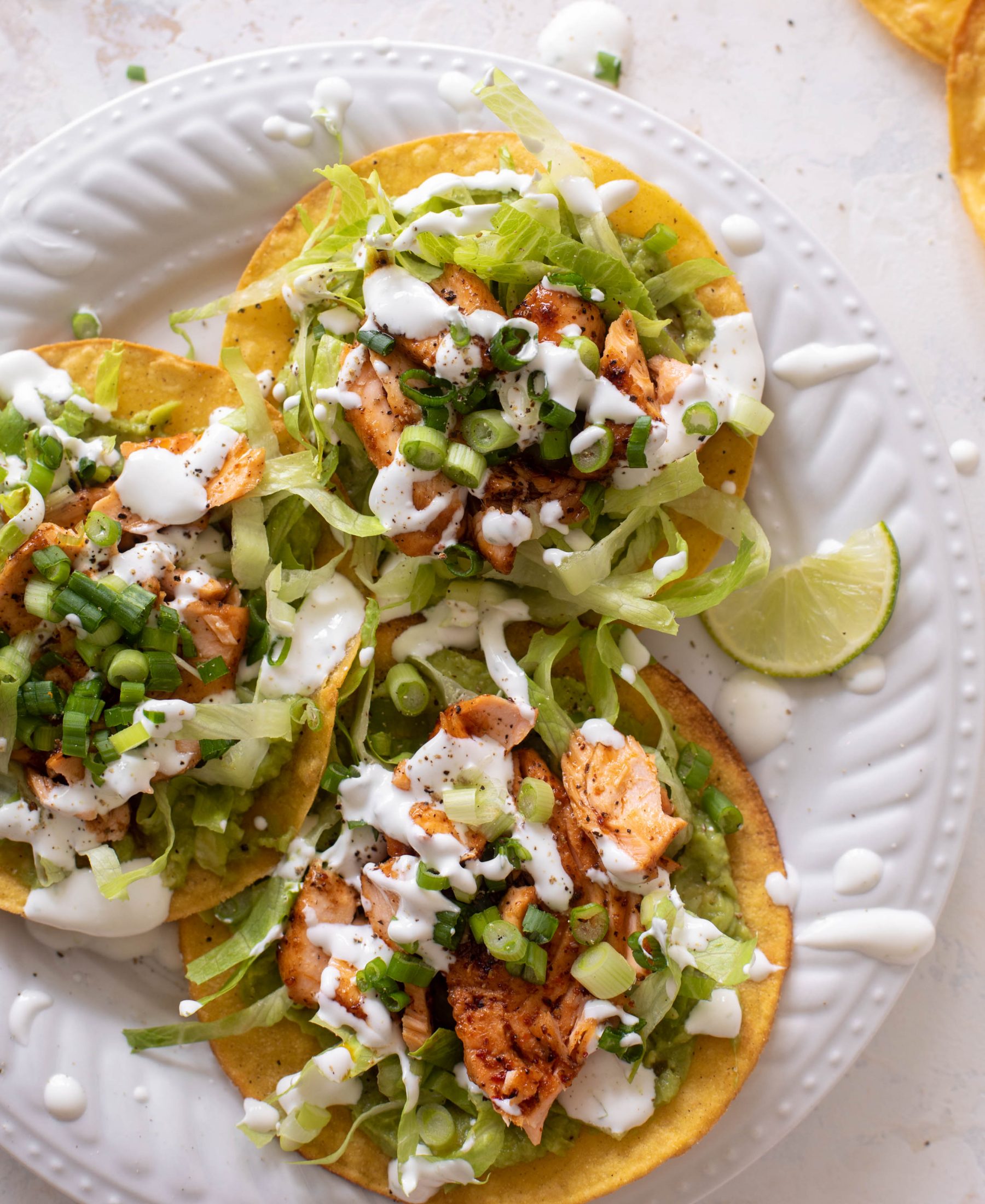 chili lime salmon tostadas