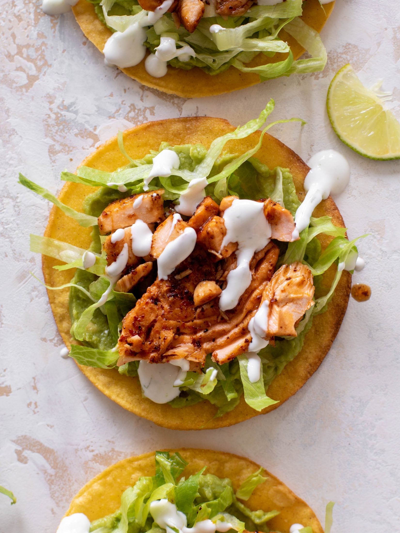 chili lime salmon tostadas